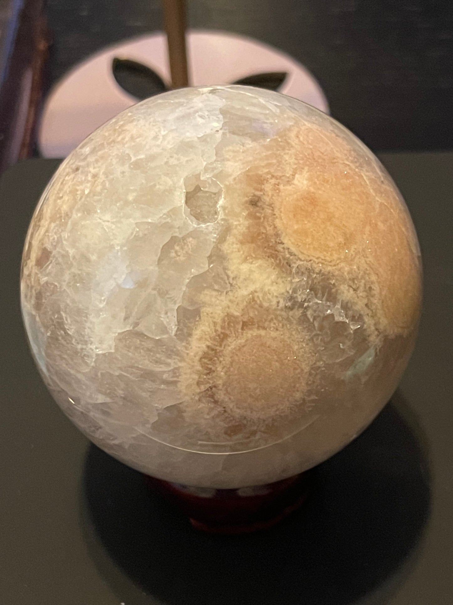Stunning Pink Amethyst Flower Agate Sphere