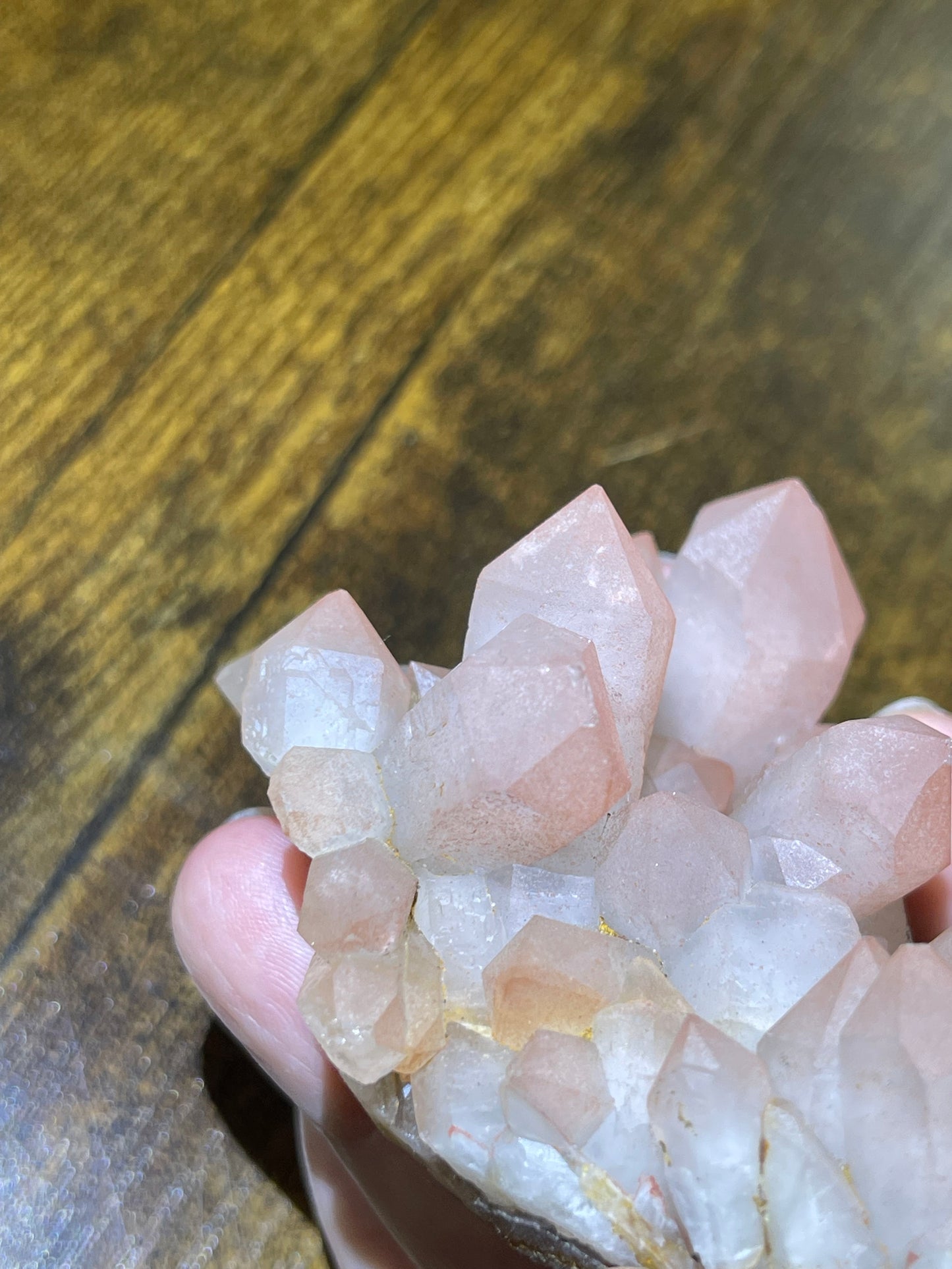 Hematite Quartz Cluster Pink Quartz Elestial Quartz Natural Hematoid Quartz Cluster Red Hematite Quartz Specimen Crystal Home Decor Gift