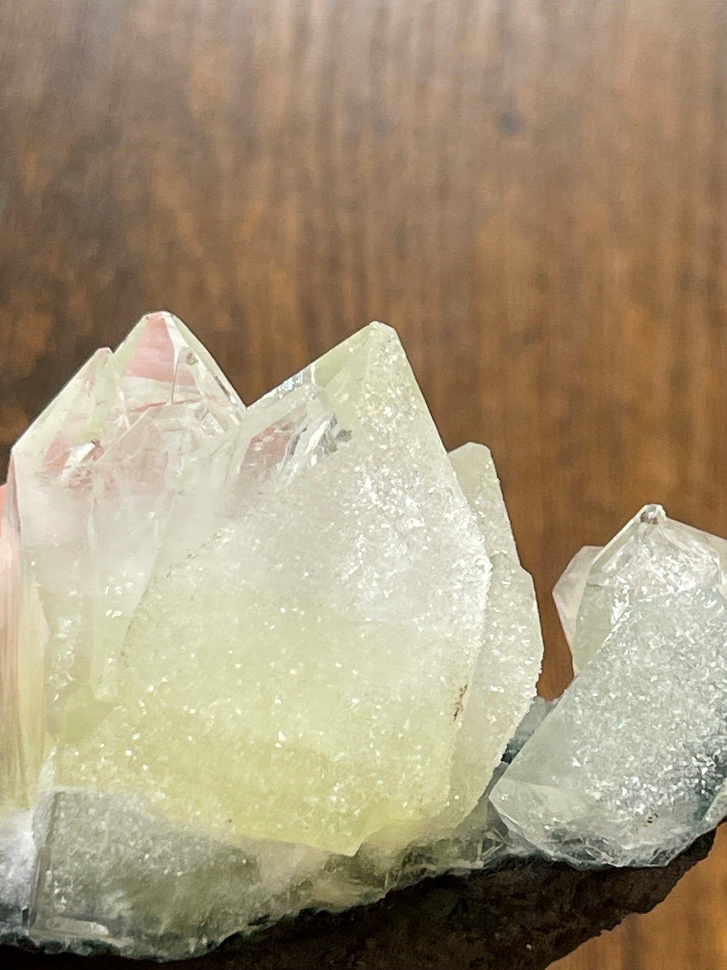 Apophyllite on Chalcedony AAA grade Apophyllite with Record Keepers Apophyllite Specimen on Druzy Chalcedony Base Crystal Home Decor Gift