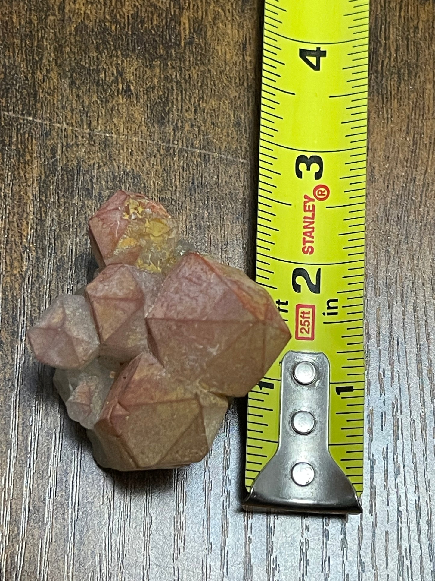 Pink Hematite Quartz Cluster Pink Quartz Elestial Quartz Hematoid Cluster Red Hematite Quartz Crystal specimen clear Quartz with hematite