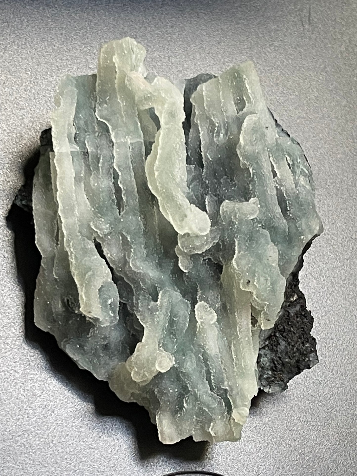 Rare Blue Green Sugar Druzy Chalcedony | Sea Green Chalcedony | Green Druzy Chalcedony Specimen | Chalcedony Stalactites