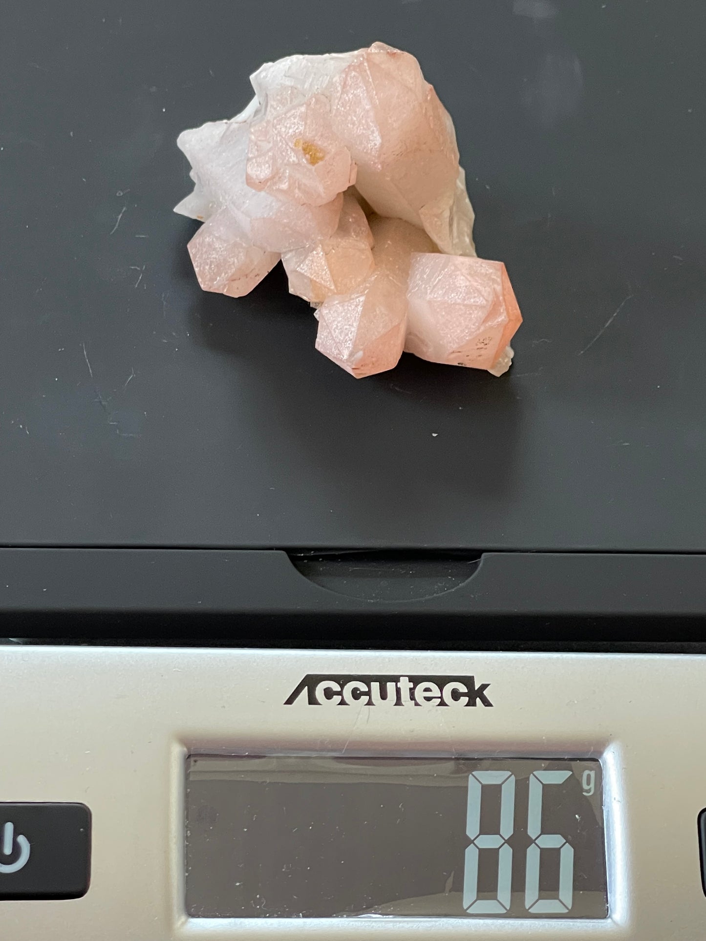 Pink Hematite Quartz Cluster Pink Quartz Elestial Quartz Natural Hematoid Cluster Red Hematite Quartz Fire Quartz Crystal home decor gift