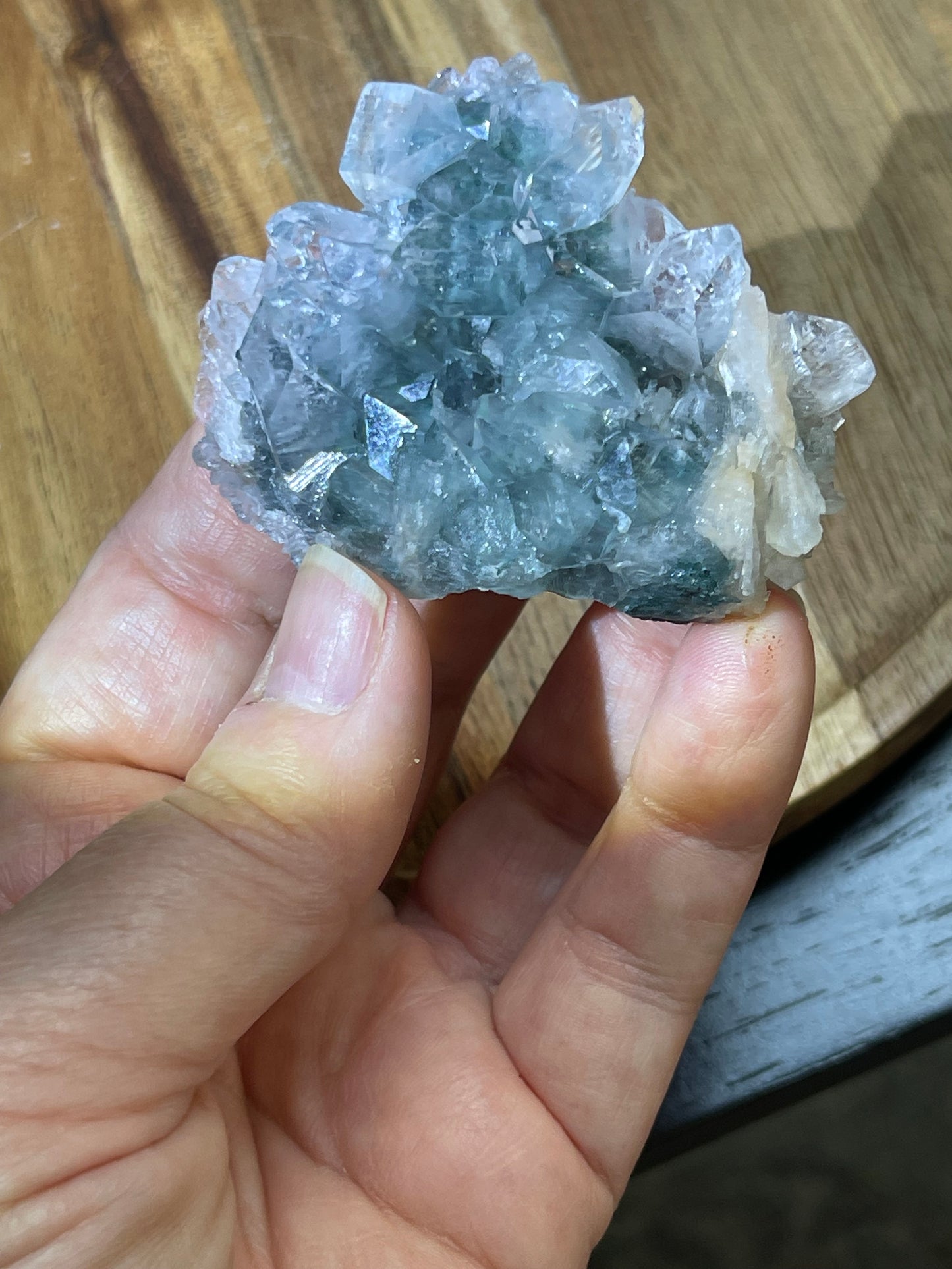 Stunning Apophyllite Specimen on Chalcedony with Stilbite | Grade A Apophyllite | Diamond Apophyllite