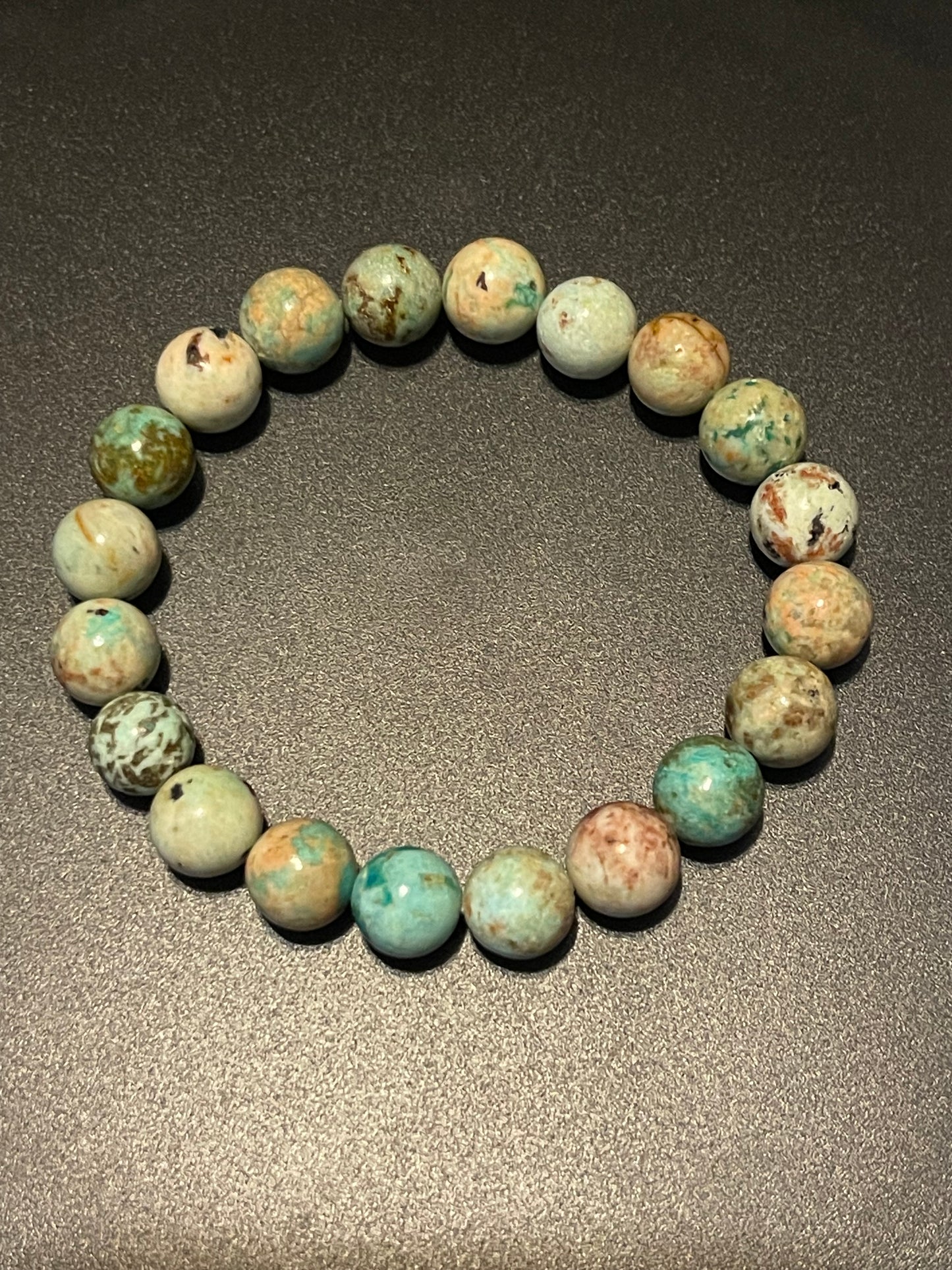 Genuine Turquoise 10mm Bracelets | Peruvian Turquoise | Turquoise Bracelets