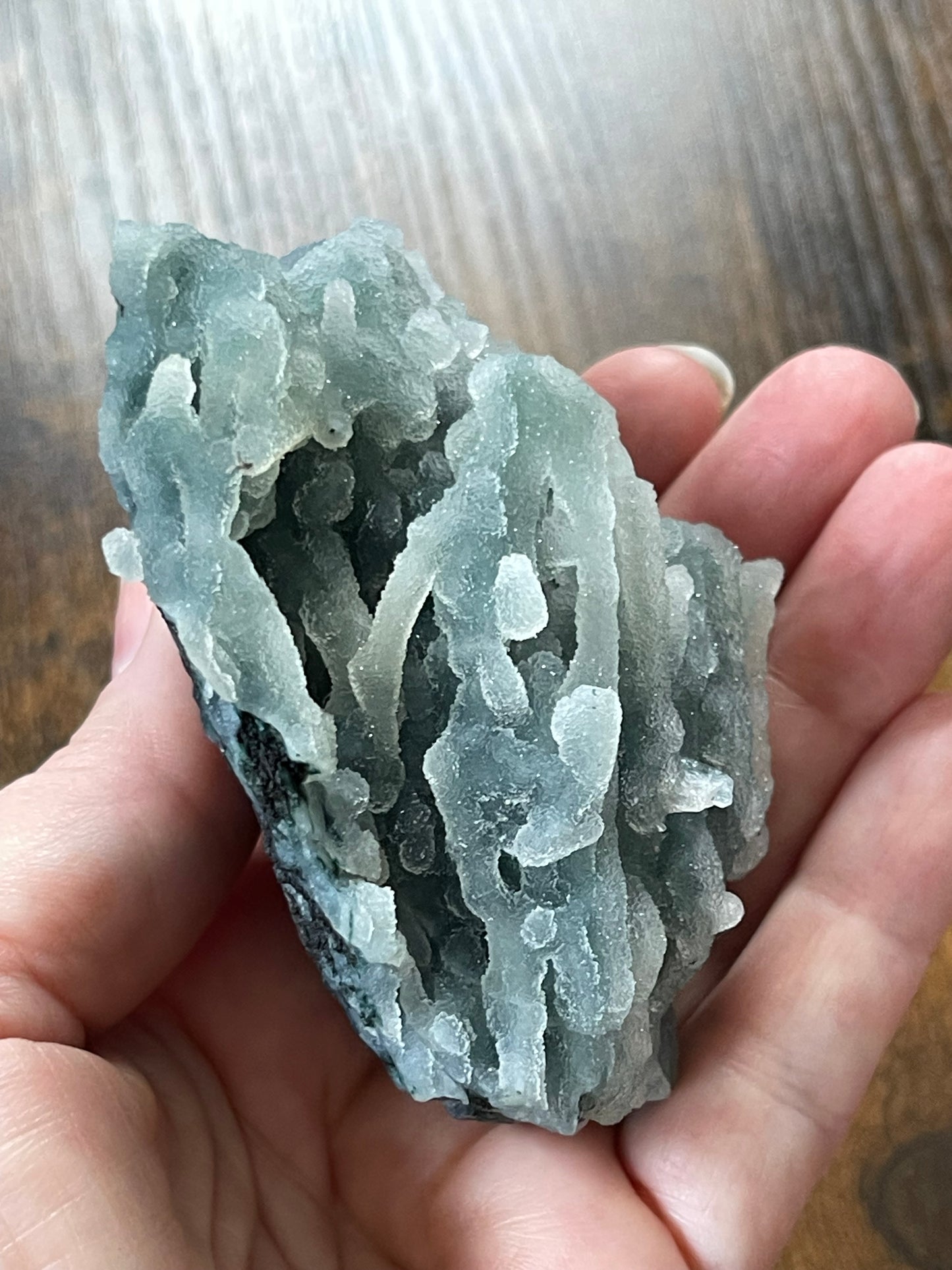 Green Chalcedony Crystal Stalactites Green Chalcedony Sugar Druzy Chalcedony Rare Crystal Specimen Sparkly Crystal Home Decor Gift