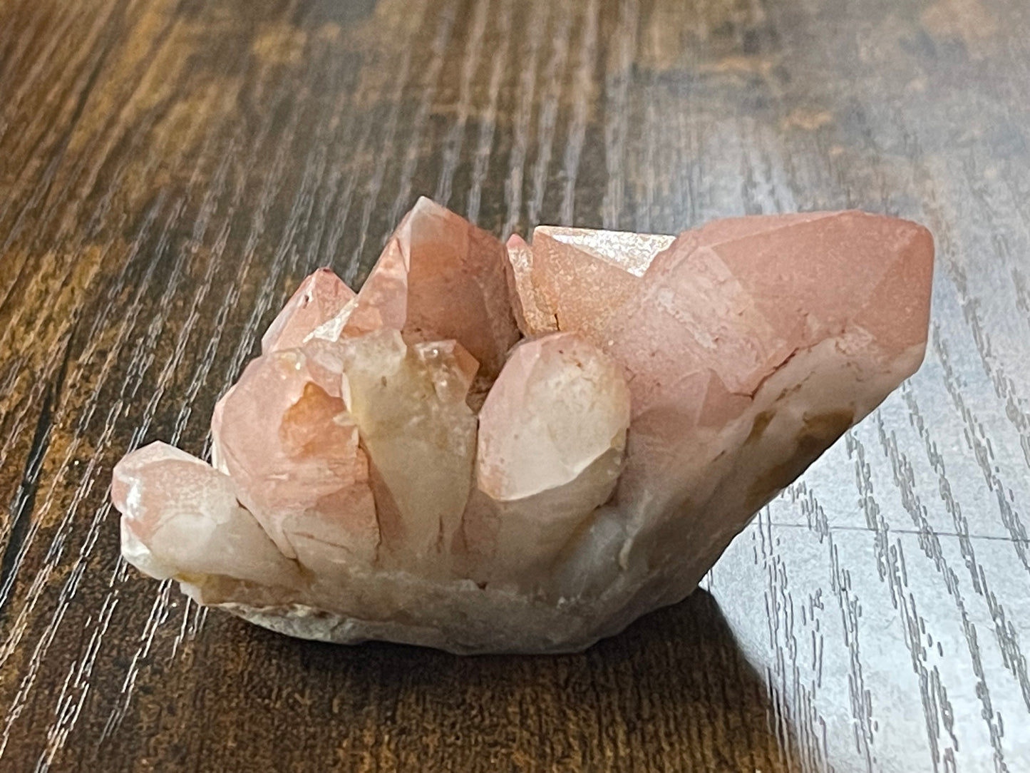 Crystal Cluster Pink Hematite Quartz Cluster Crystal Natural Elestial Quartz Hematoid Cluster Red Hematite Quartz Crystal Home Decor Gift