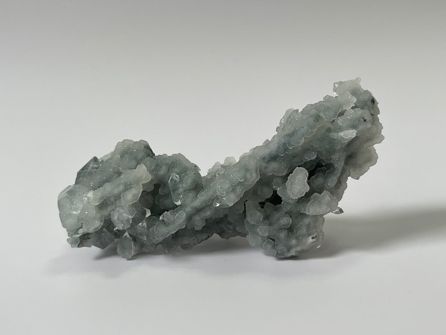 Chalcedony Stalactite Crystal with Diamond Apophyllite Druzy Crystal Cluster Raw Crystal Specimen Healing Crystal Home Decor Gift