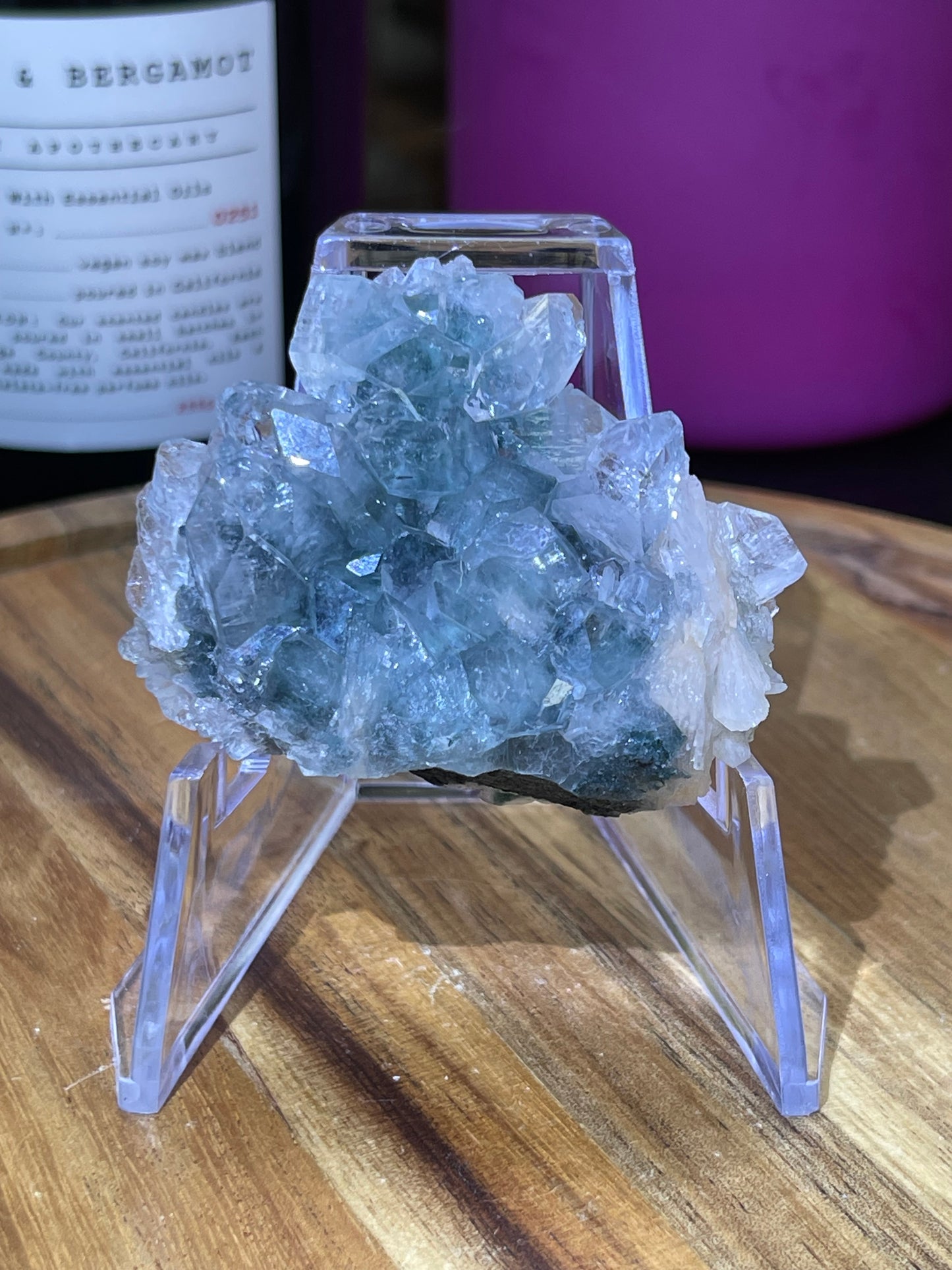 Stunning Apophyllite Specimen on Chalcedony with Stilbite | Grade A Apophyllite | Diamond Apophyllite