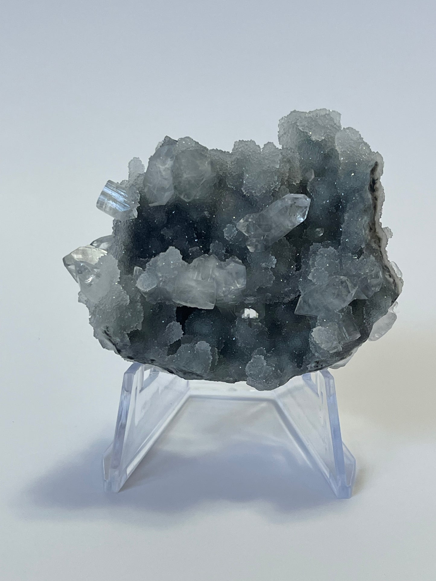 Chalcedony with Apophyllite Specimen Druzy Chalcedony Apophyllite Crystal Cluster Zeolite Specimen Druzy Crystal Rare Crystal Home Decor