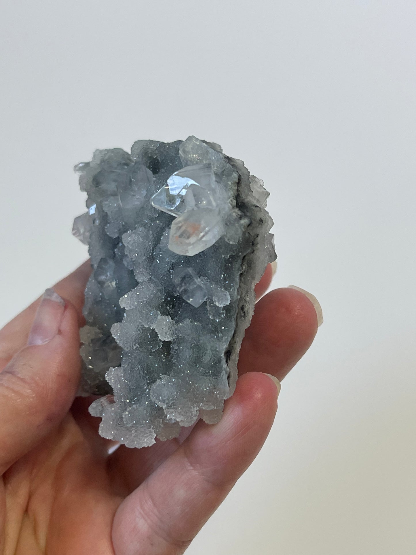 Chalcedony with Apophyllite Specimen Druzy Chalcedony Apophyllite Crystal Cluster Zeolite Specimen Druzy Crystal Rare Crystal Home Decor