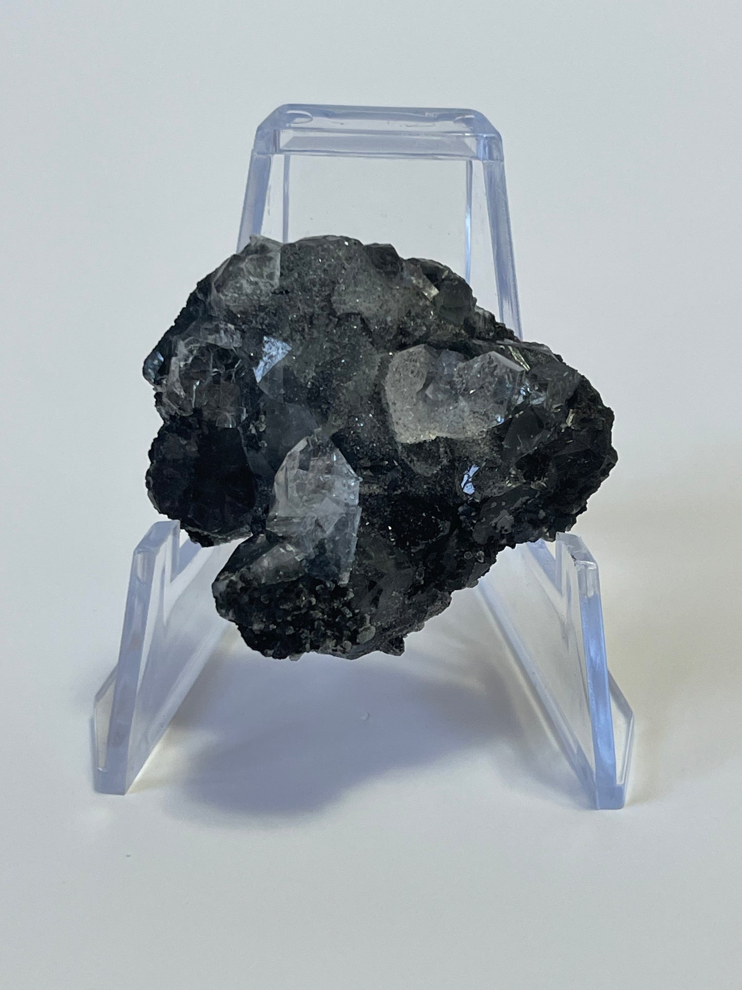Black Chalcedony with Apophyllite Druzy Chalcedony Crystal Zeolite Specimen Druzy Apophyllite Chalcedony Crystal Home Decor Meditation