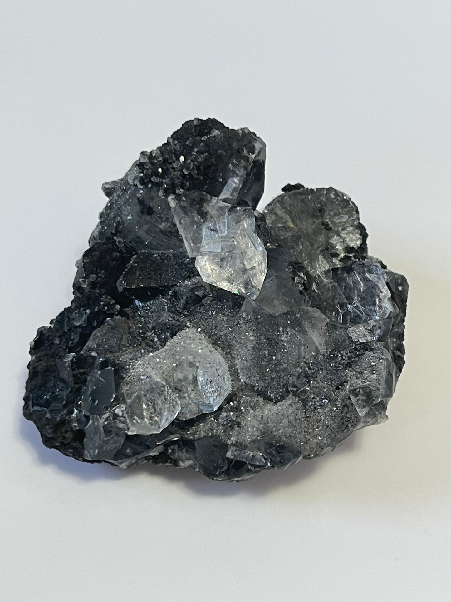 Black Chalcedony with Apophyllite Druzy Chalcedony Crystal Zeolite Specimen Druzy Apophyllite Chalcedony Crystal Home Decor Meditation