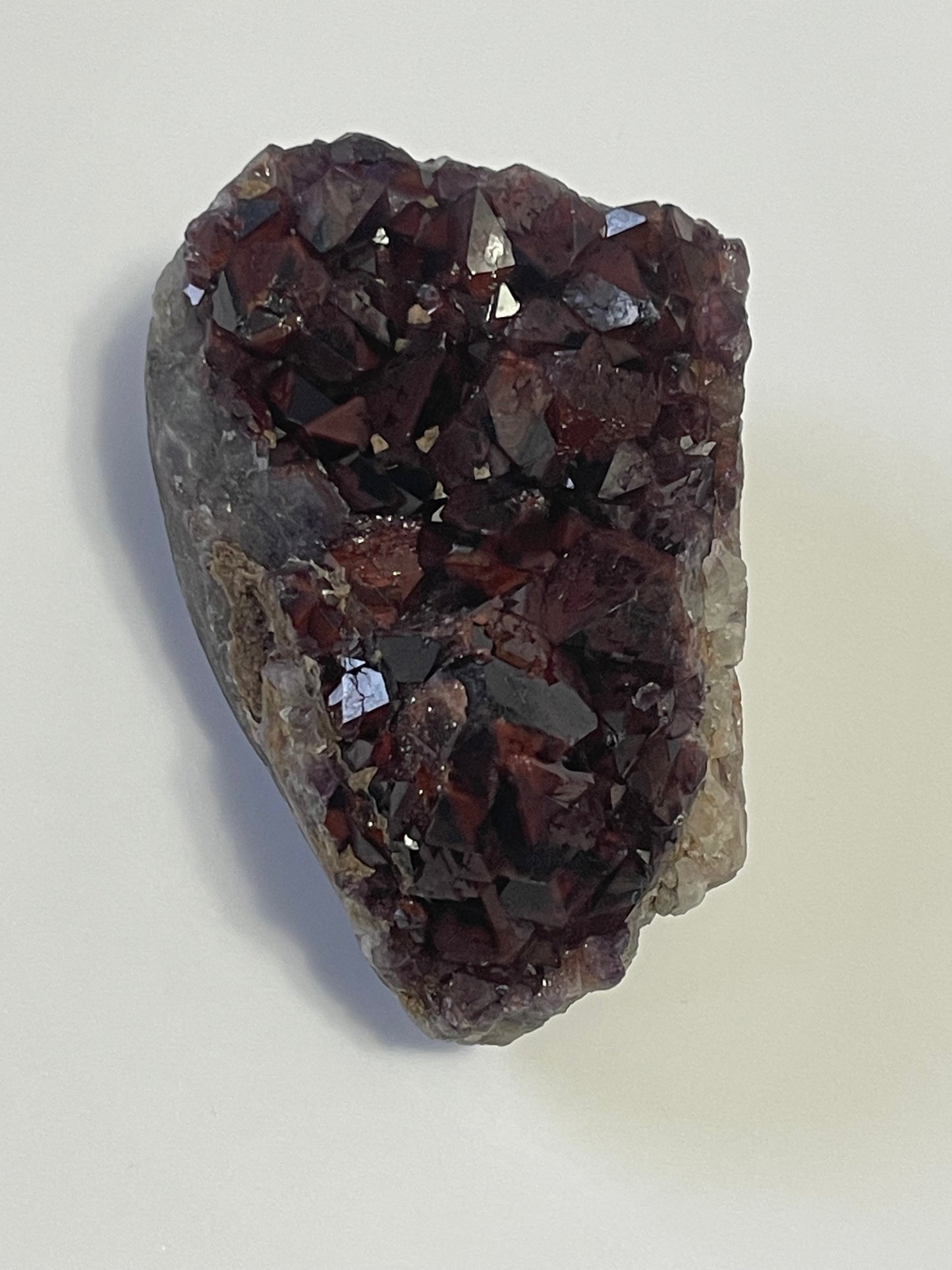 Red Amethyst Red Capped Amethyst with Hematite Alien Amethyst Cluster Elestial Amethyst with Record keepers Rare Crystal Home Decor Gift