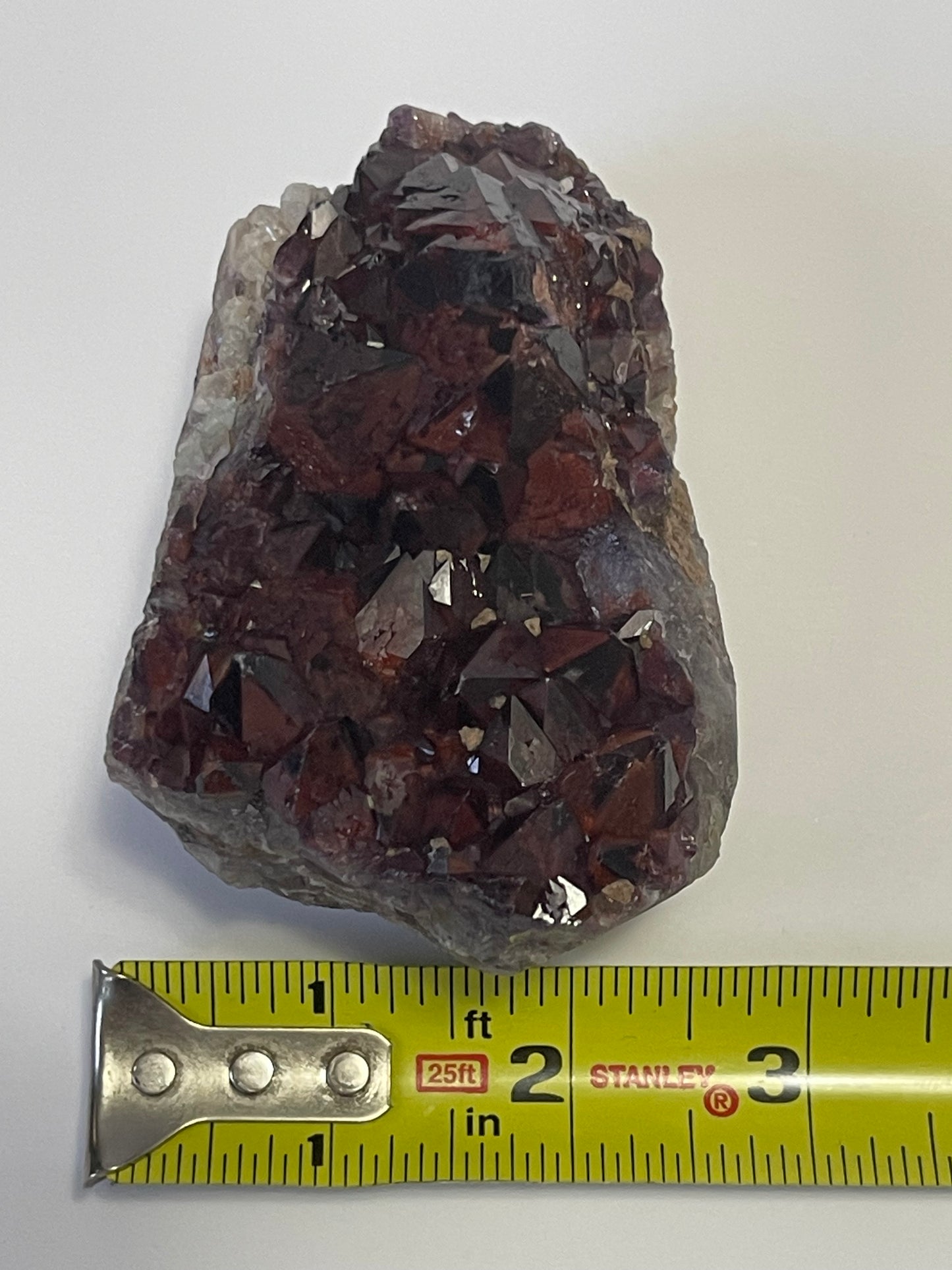 Red Amethyst Red Capped Amethyst with Hematite Alien Amethyst Cluster Elestial Amethyst with Record keepers Rare Crystal Home Decor Gift