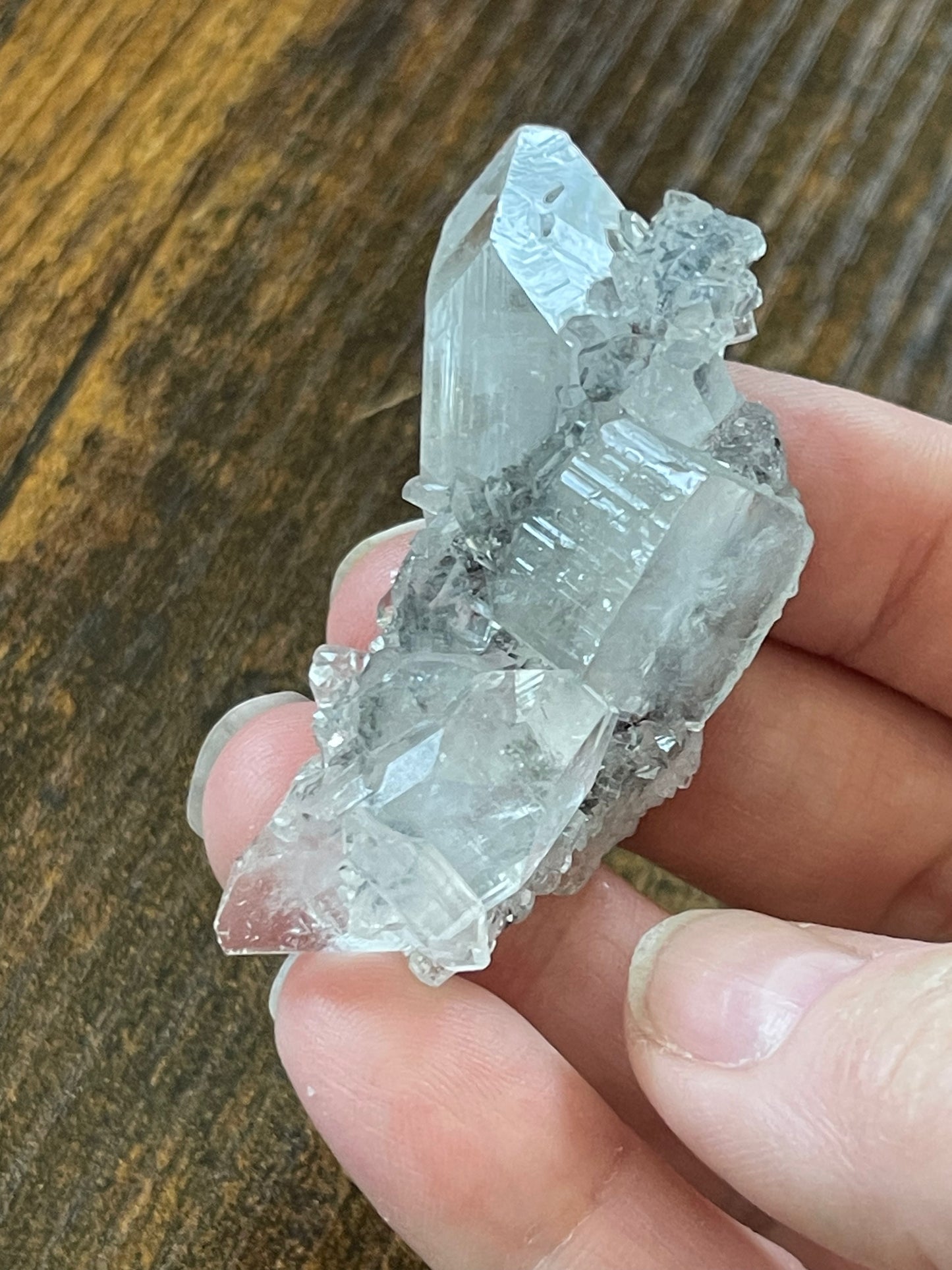 Diamond Apophyllite Cluster on Chalcedony Crystal Cluster Zeolite Specimen Crystal Home Decor Gift for Her Gift for Him