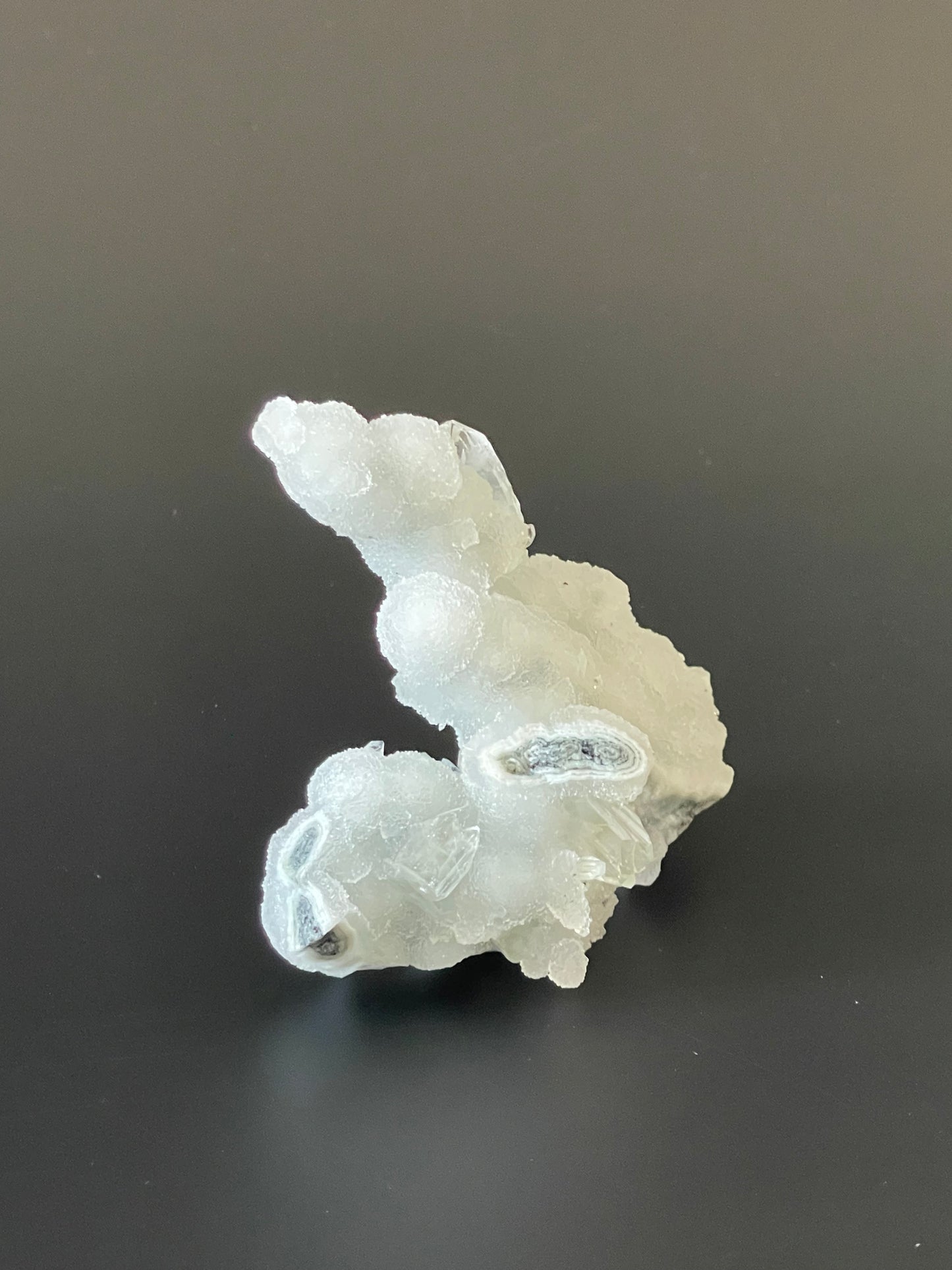 Green Chalcedony Stalactite with Diamond Apophyllite Raw Crystal Cluster Zeolite Specimen Crystal Home Decor Gift Meditation Crystal