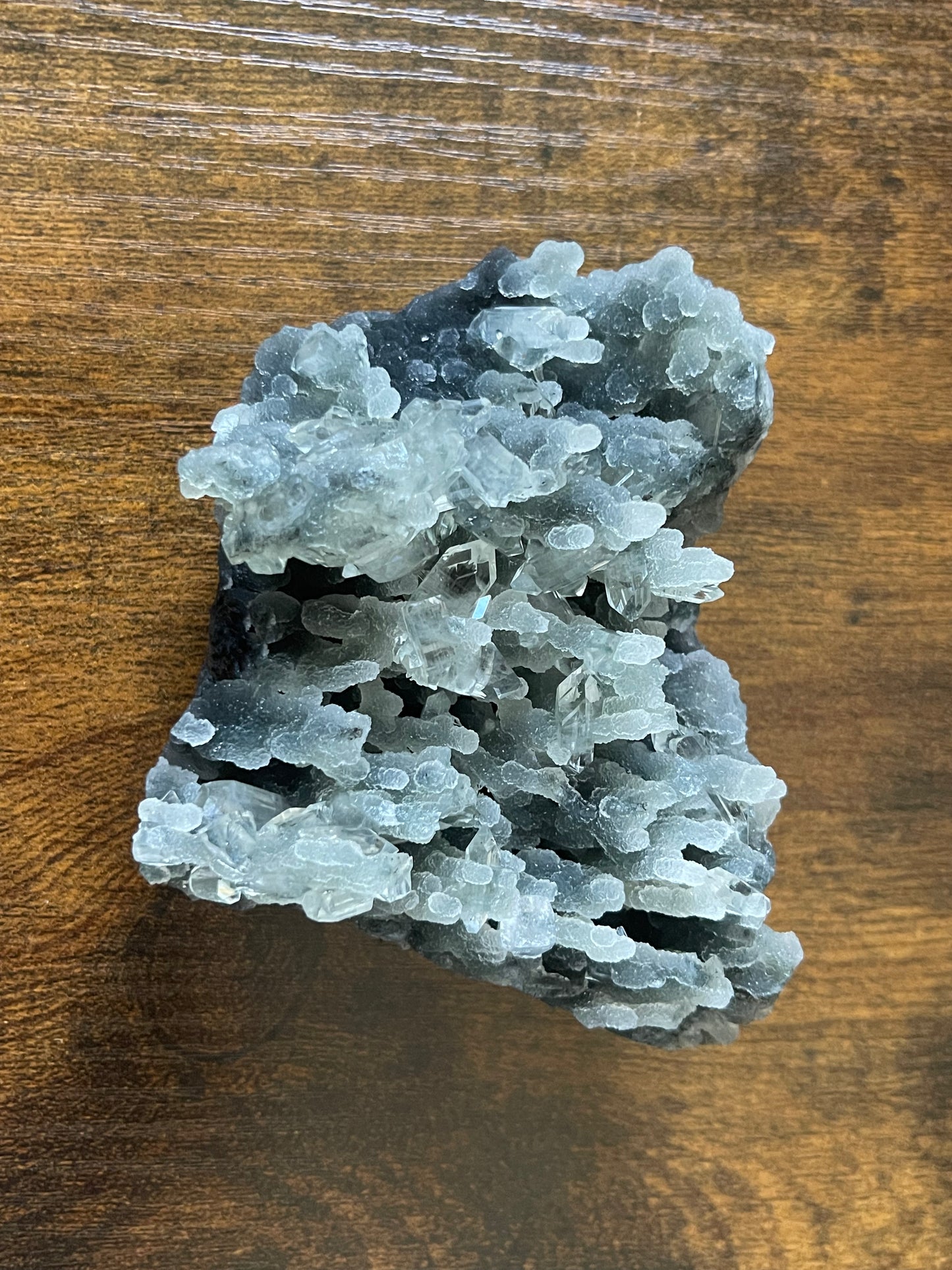 Green Chalcedony Apophyllite Specimen Druzy chalcedony crystal with Diamond Apophyllite Crystal Stalactite Cluster Crystal Home Decor Gift