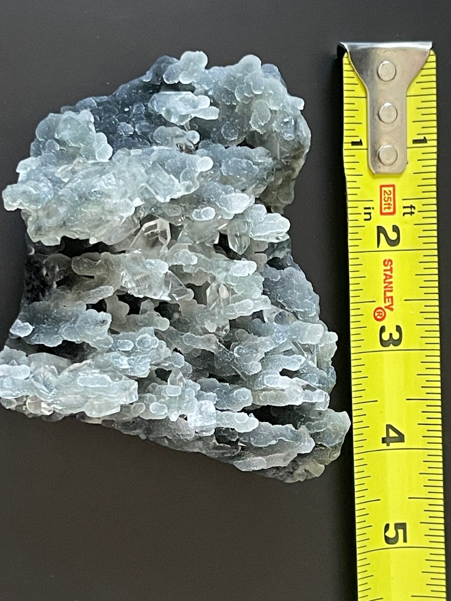 Green Chalcedony Apophyllite Specimen Druzy chalcedony crystal with Diamond Apophyllite Crystal Stalactite Cluster Crystal Home Decor Gift