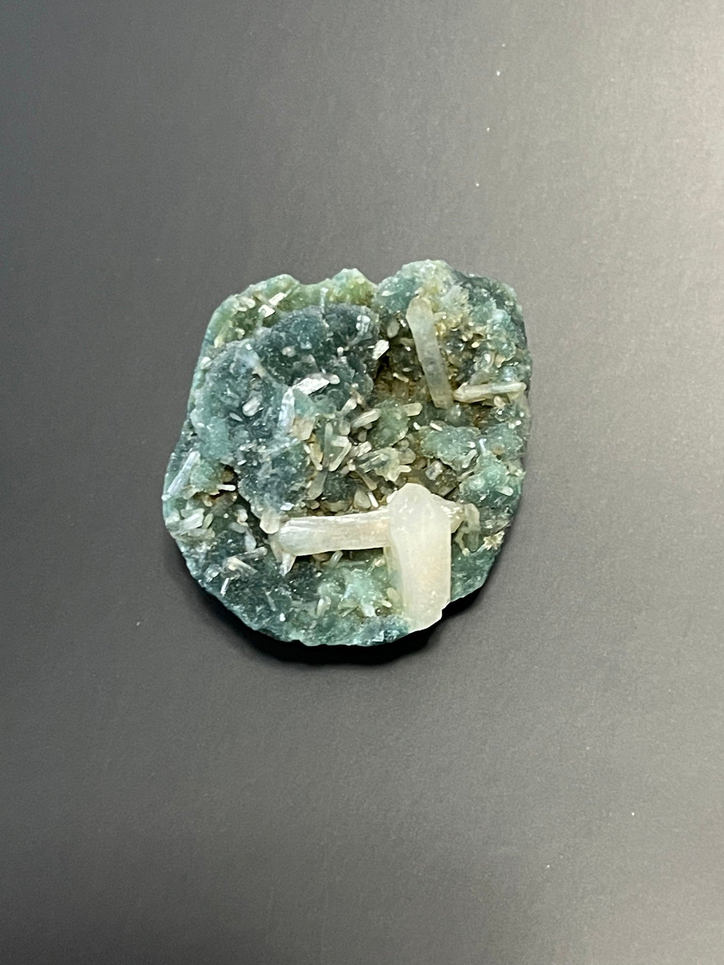 Green Druzy Chalcedony With Apophyllite and Heulandite Raw Crystal home decor gift for her gift for him Meditation Crystal Zeolite Specimen