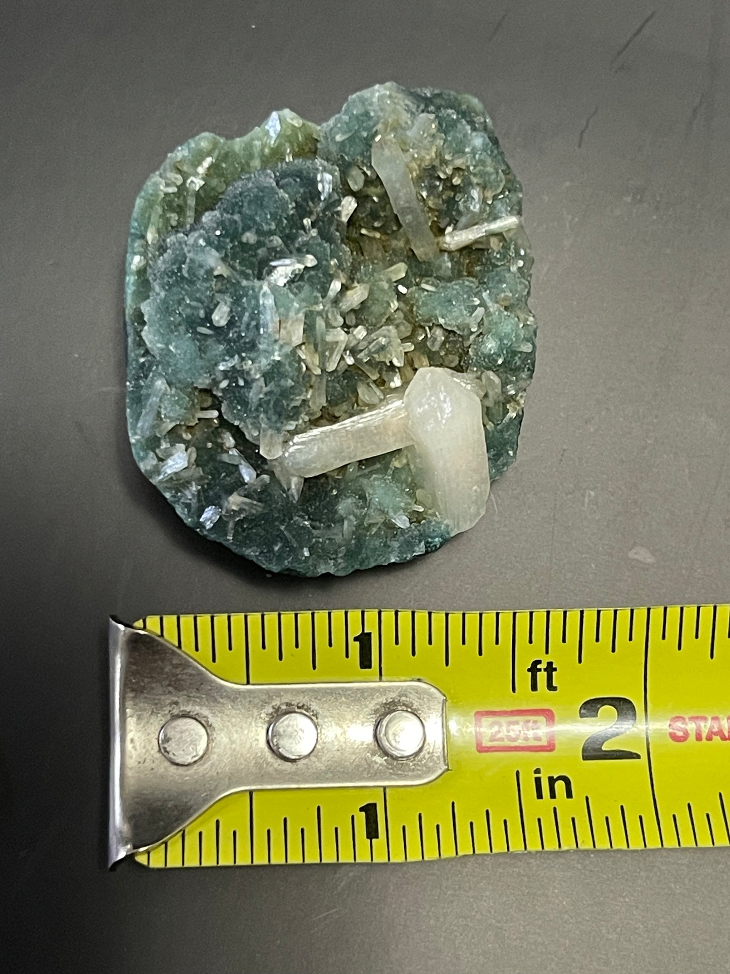 Green Druzy Chalcedony With Apophyllite and Heulandite Raw Crystal home decor gift for her gift for him Meditation Crystal Zeolite Specimen