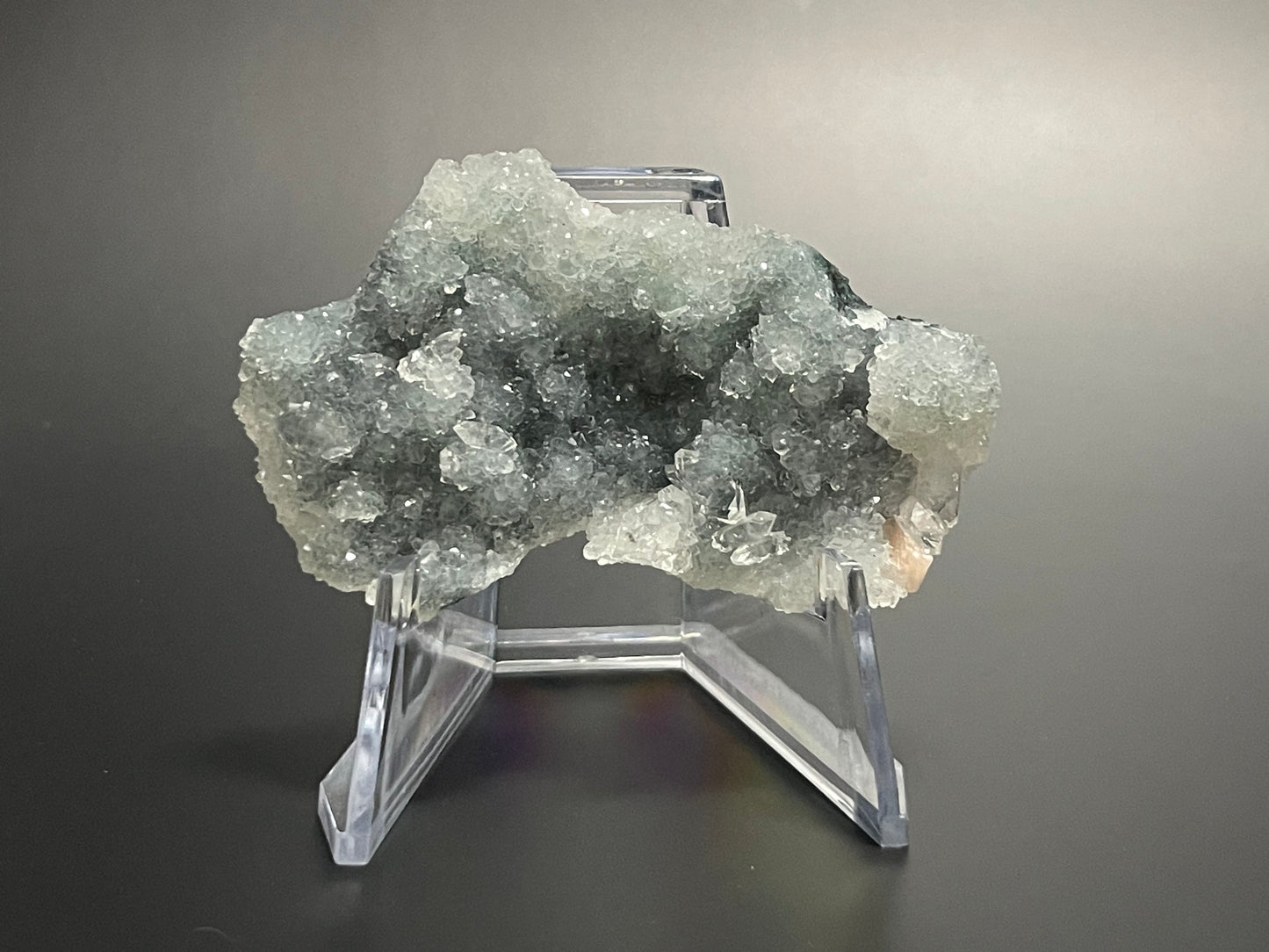 Blue Chalcedony with Diamond Apophyllites and Stilbite Druzy Crystal Specimen Rare Crystal Cluster Raw Crystal Home Decor Gift for her