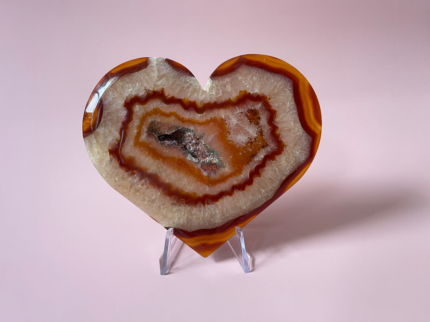 Carnelian Heart XL Druzy Carnelian Crystal Heart Carving Crystal Home Decor Gift for lovers Gift for Her Gift for Nature Lover