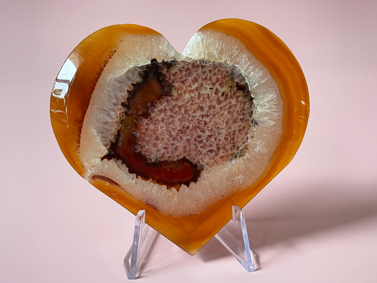 Carnelian Heart Druzy Carnelian Crystal Heart Carving Crystal Home Decor Gift for lovers Gift for Her Gift for Nature Lover