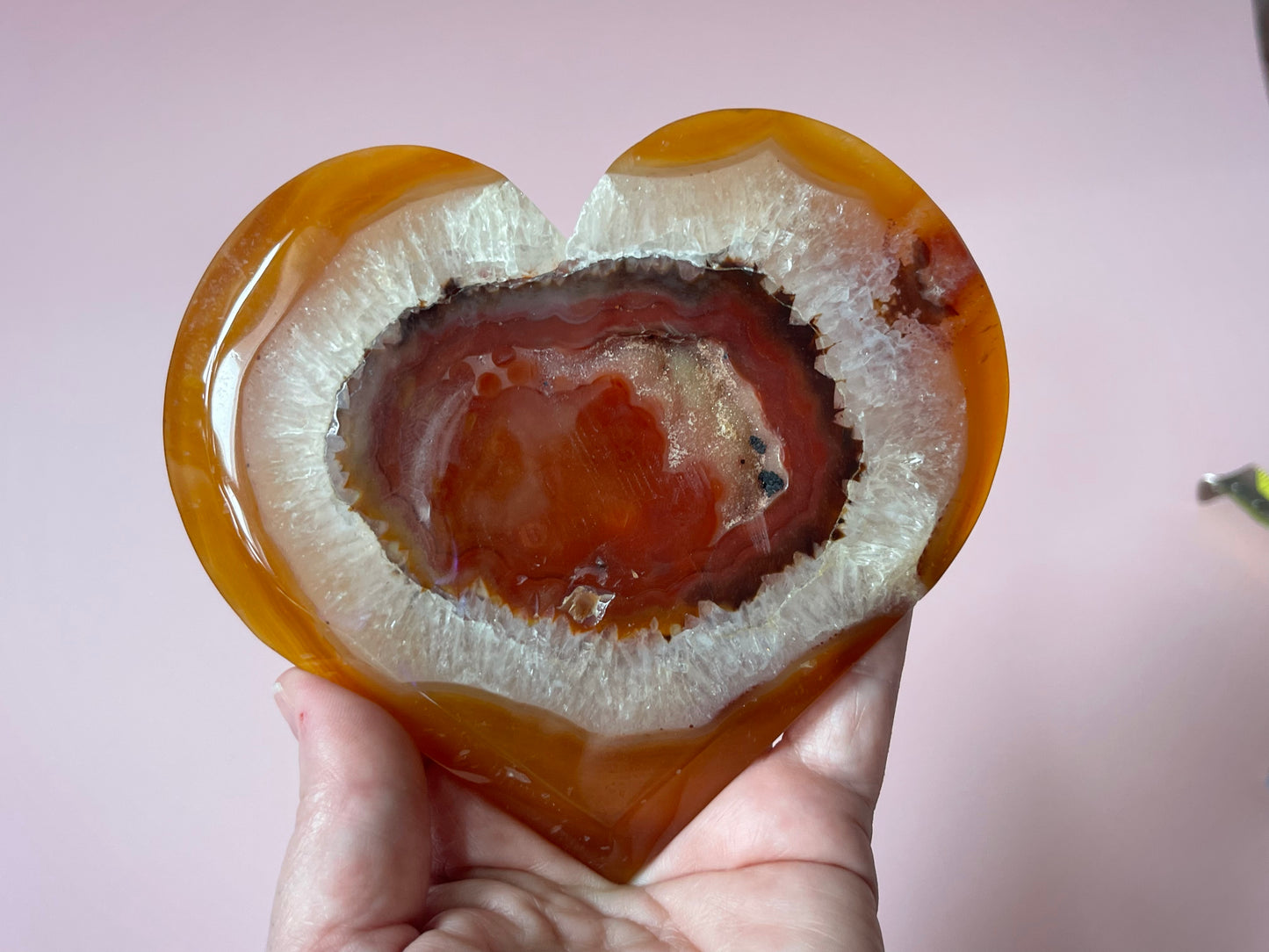 Carnelian Heart Druzy Carnelian Crystal Heart Carving Crystal Home Decor Gift for lovers Gift for Her Gift for Nature Lover