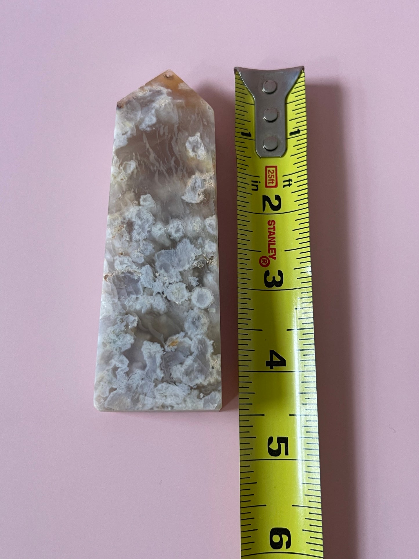 Flower Agate Tower Flower Agate Obelisk Crystal Tower Crystal Obelisk Crystal Home Decor Gift for Her Wedding Gift Meditation Love Stone