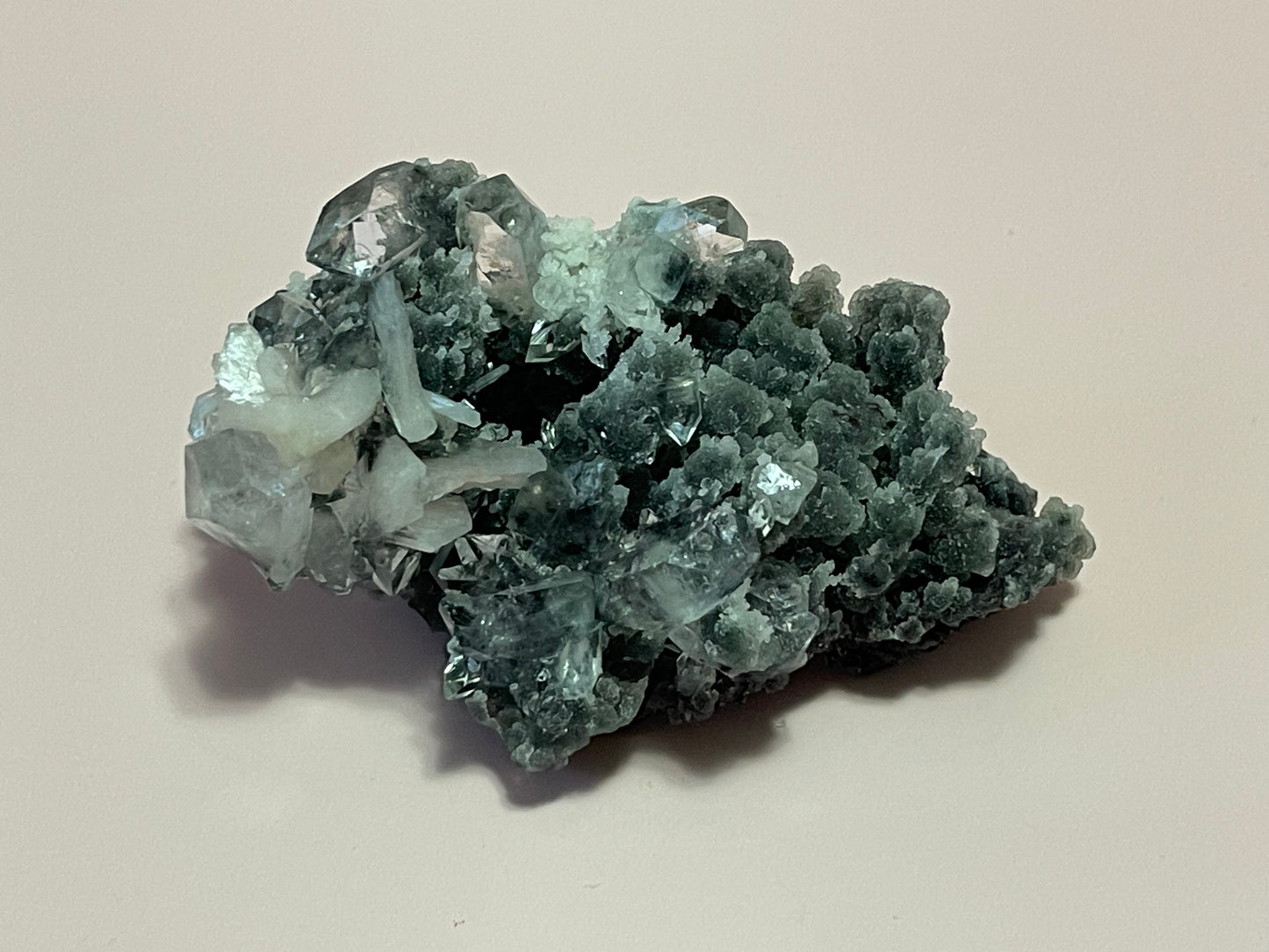 Black Chalcedony with Apophyllite, Stilbite and Heulandite Druzy Chalcedony Crystal Zeolite Specimen Crystal Home Decor Meditation Crystal