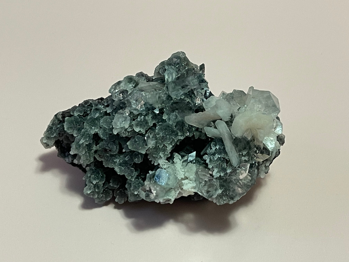 Black Chalcedony with Apophyllite, Stilbite and Heulandite Druzy Chalcedony Crystal Zeolite Specimen Crystal Home Decor Meditation Crystal