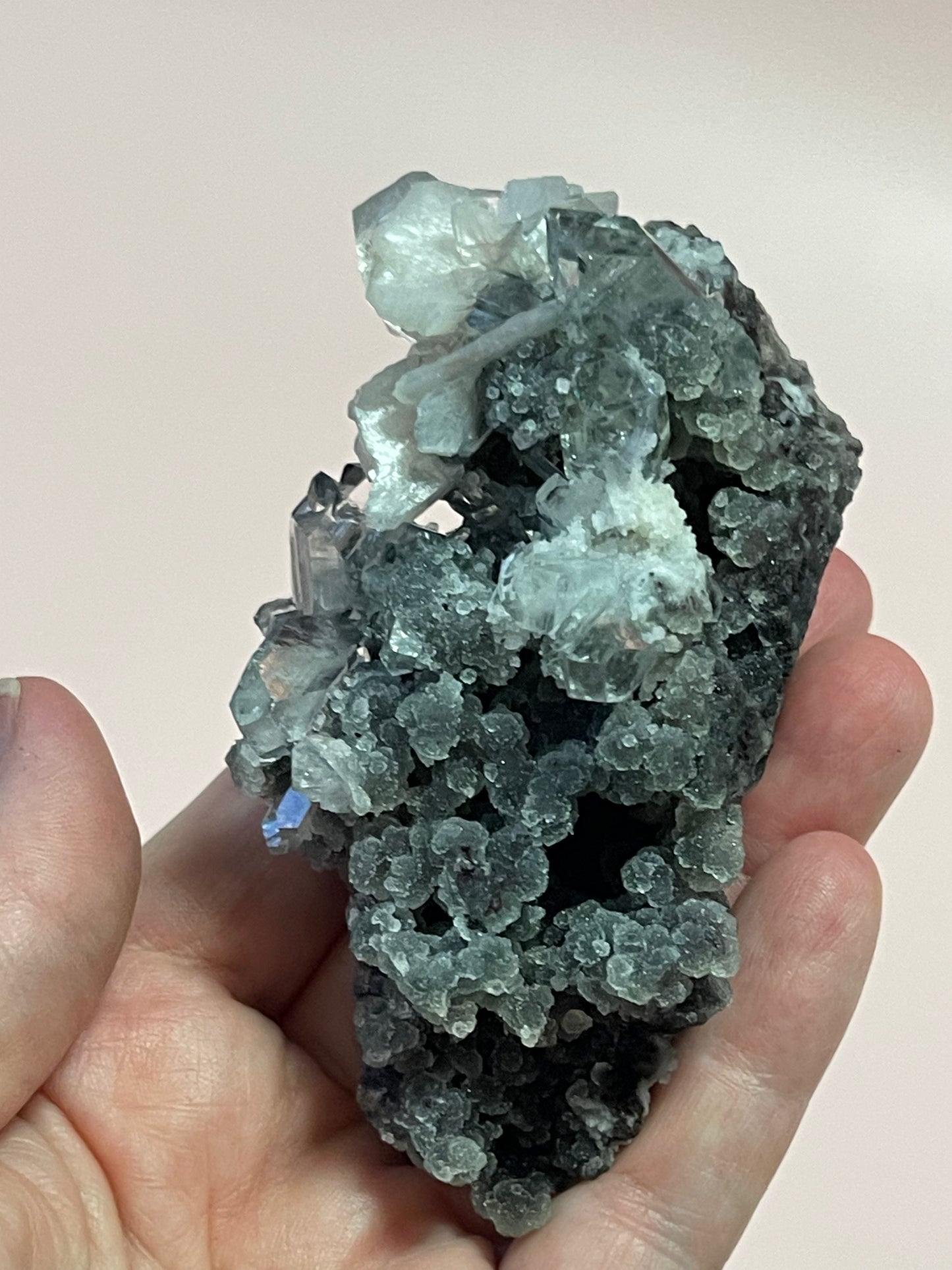 Black Chalcedony with Apophyllite, Stilbite and Heulandite Druzy Chalcedony Crystal Zeolite Specimen Crystal Home Decor Meditation Crystal