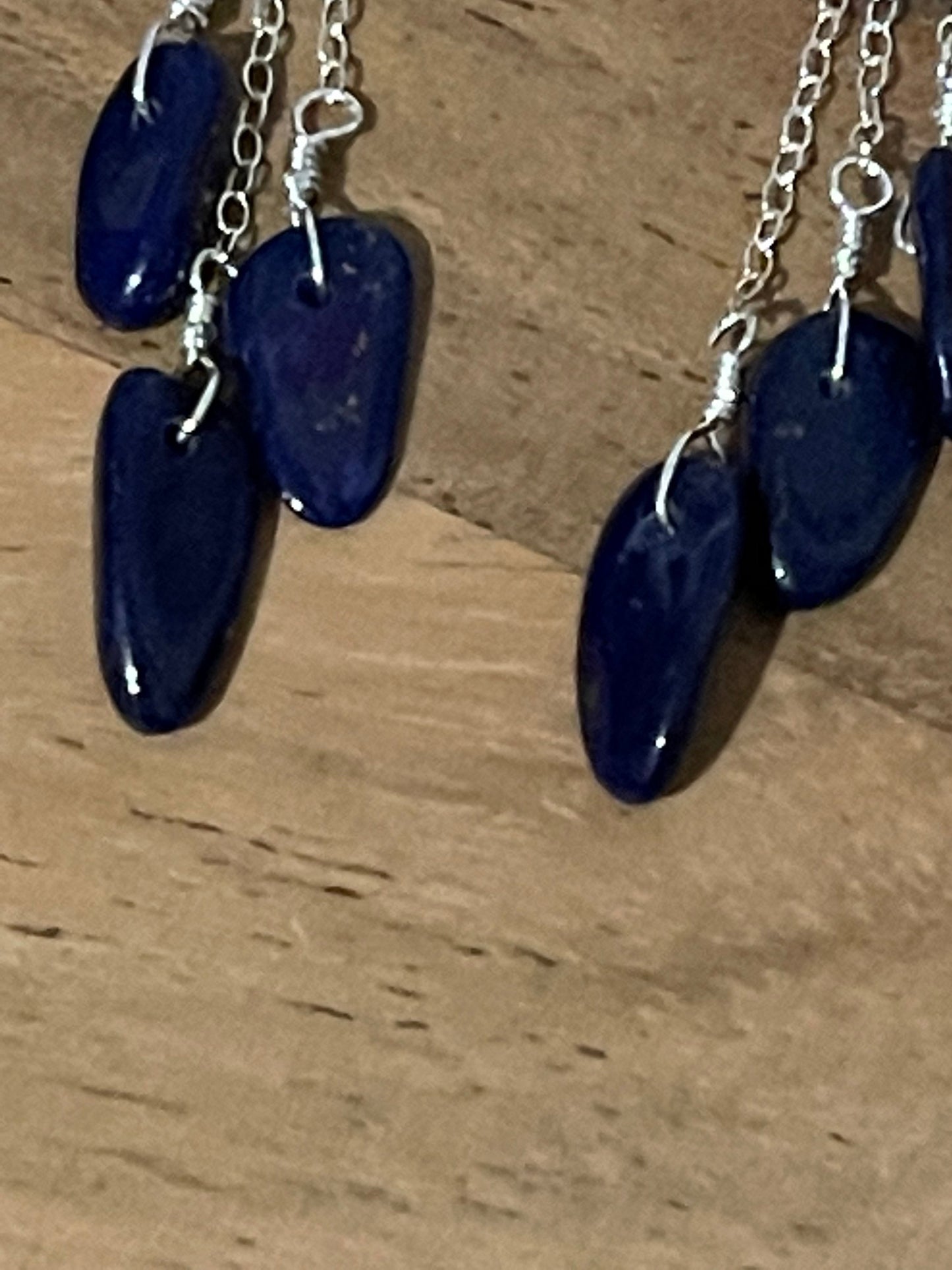 Lapis and Sterling Silver Earrings