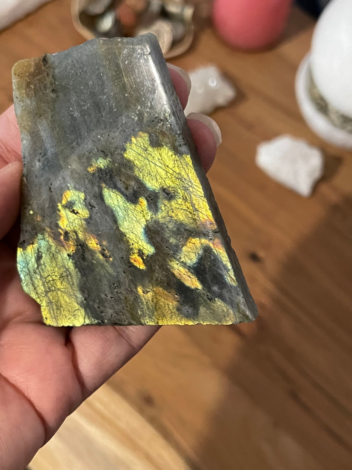 Palm Sizes Labradorite Slab Healing Crystal
