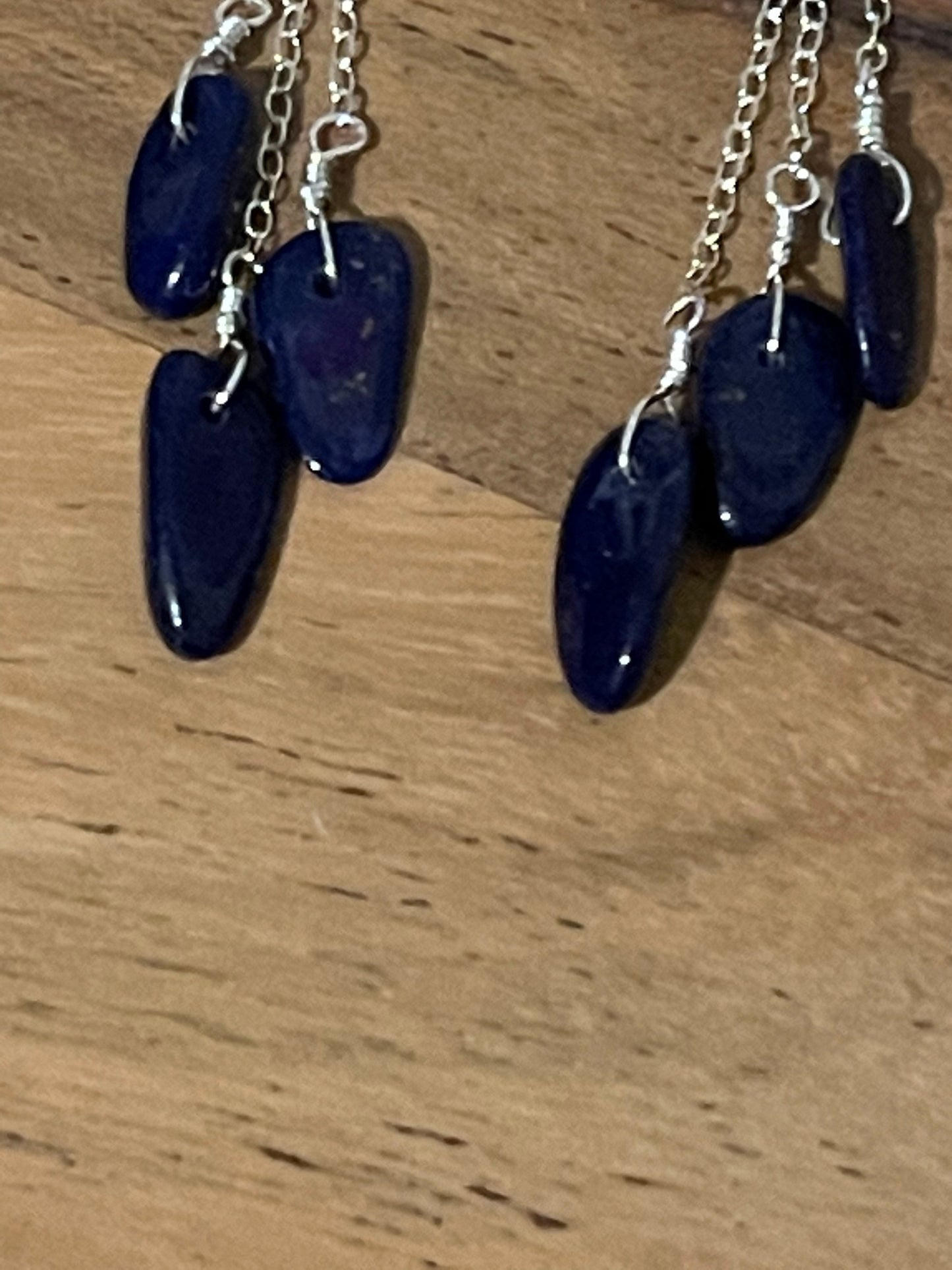 Lapis and Sterling Silver Earrings