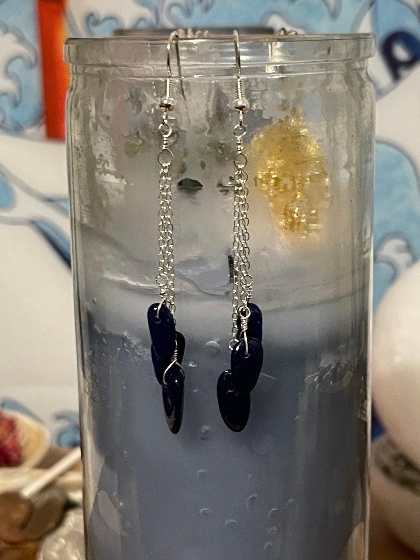 Lapis and Sterling Silver Earrings