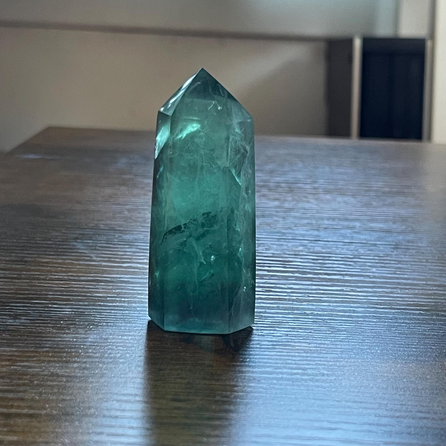 Green Fluorite Tower healing Fluorite Crystal