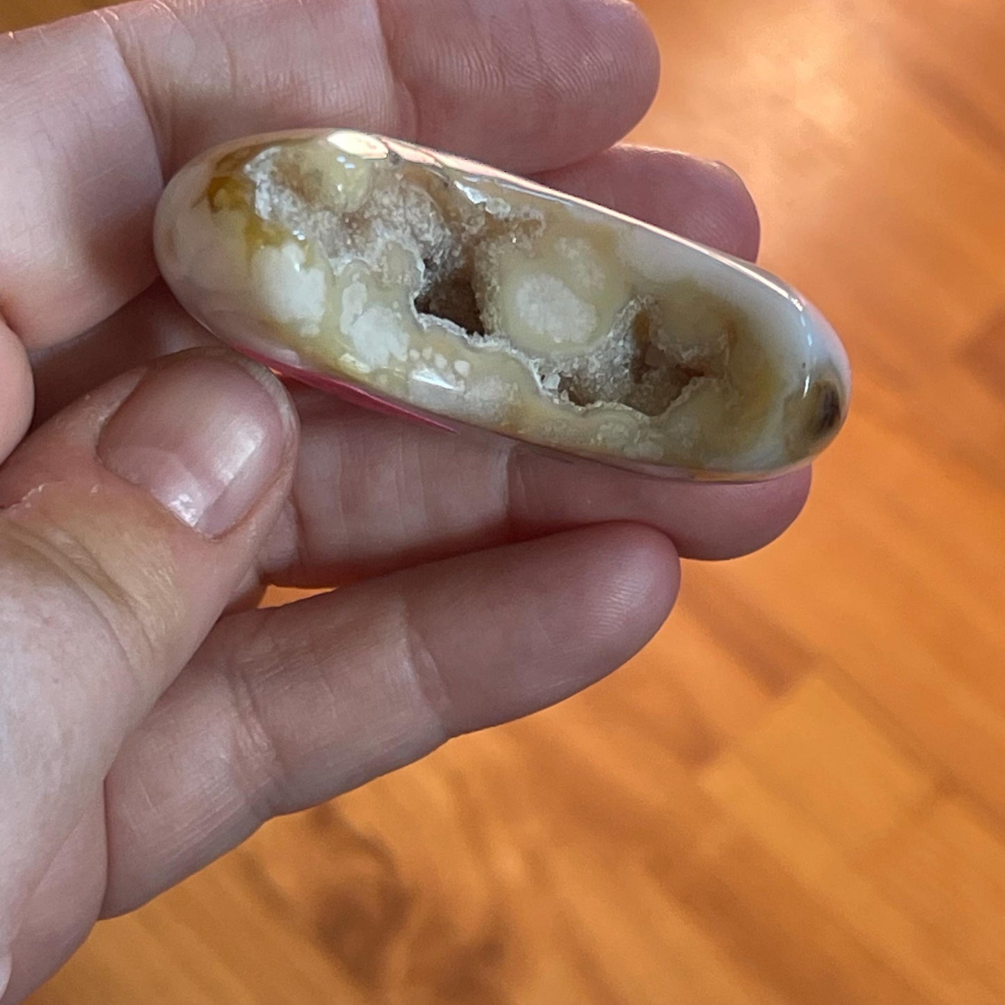 Flower Agate Moon Crystal