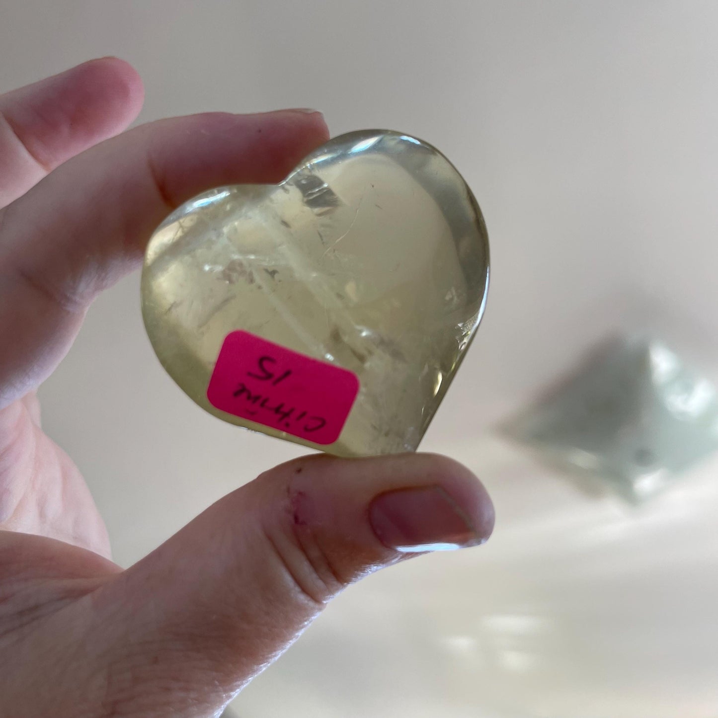 Citrine Heart Crystal healing crystal heart