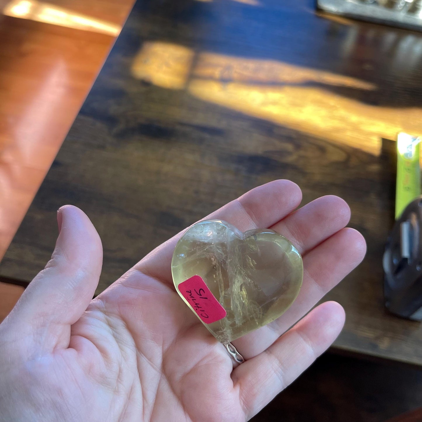 Citrine Heart Crystal healing crystal heart