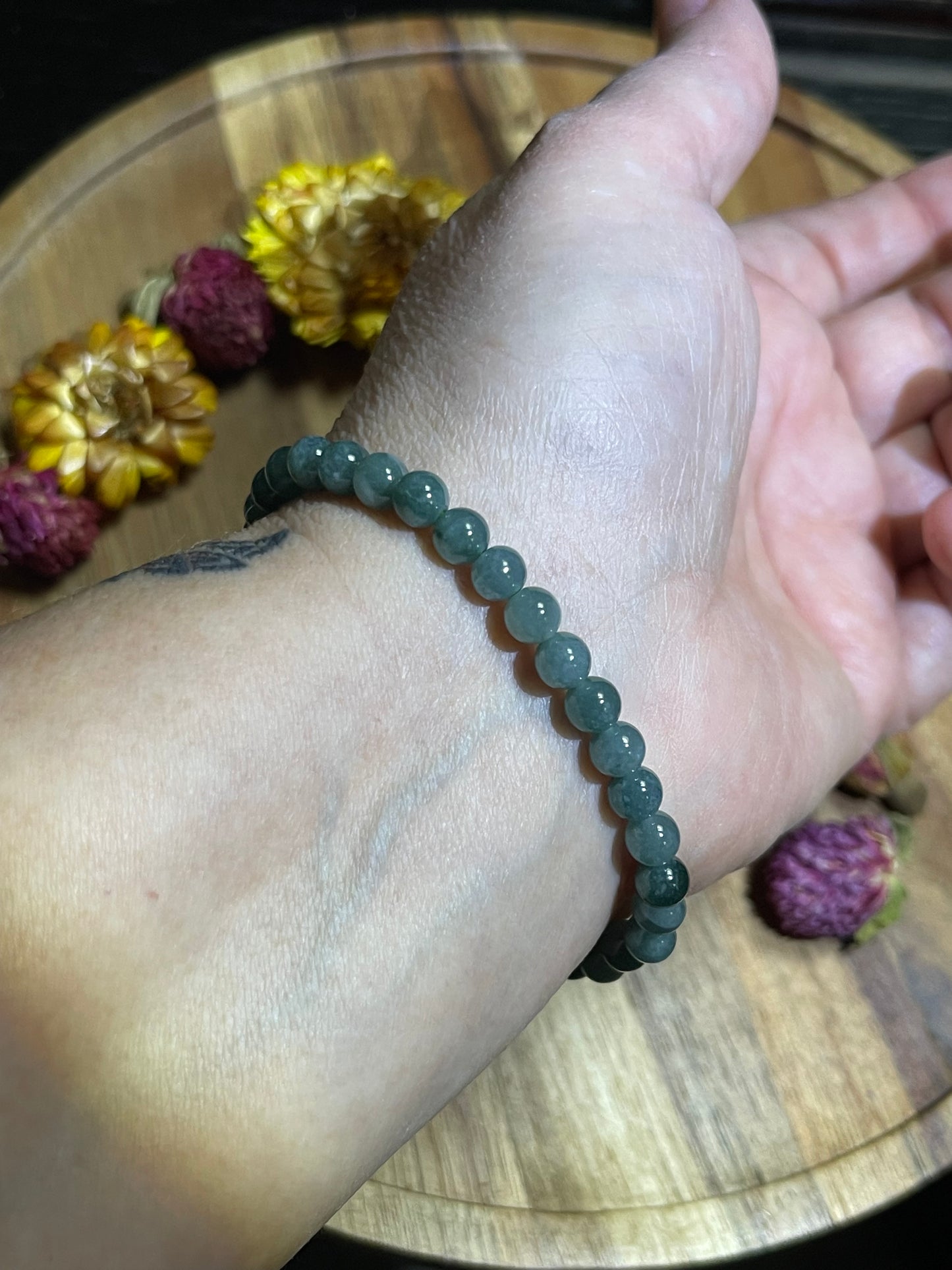 Burma Jade Bracelet | 6mm Jade Bracelet | High Quality Burmese Jade