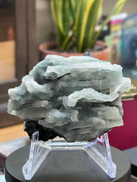 Rare Blue Green Sugar Druzy Chalcedony | Sea Green Chalcedony | Green Druzy Chalcedony Specimen | Chalcedony Stalactites