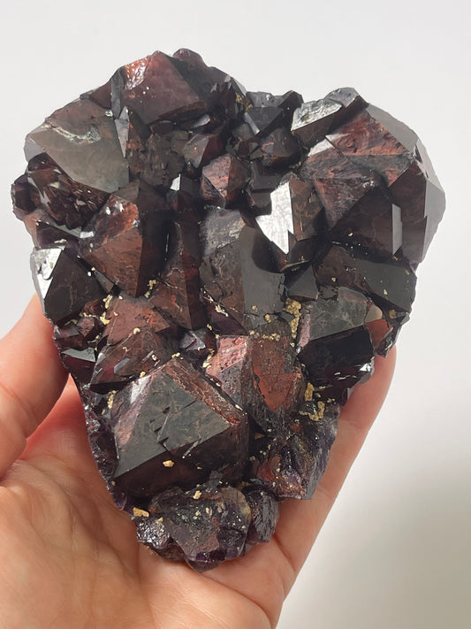 Red Amethyst Red Capped Amethyst with Hematite Alien Amethyst Cluster Elestial Amethyst with Record keepers Rare Crystal Home Decor Gift