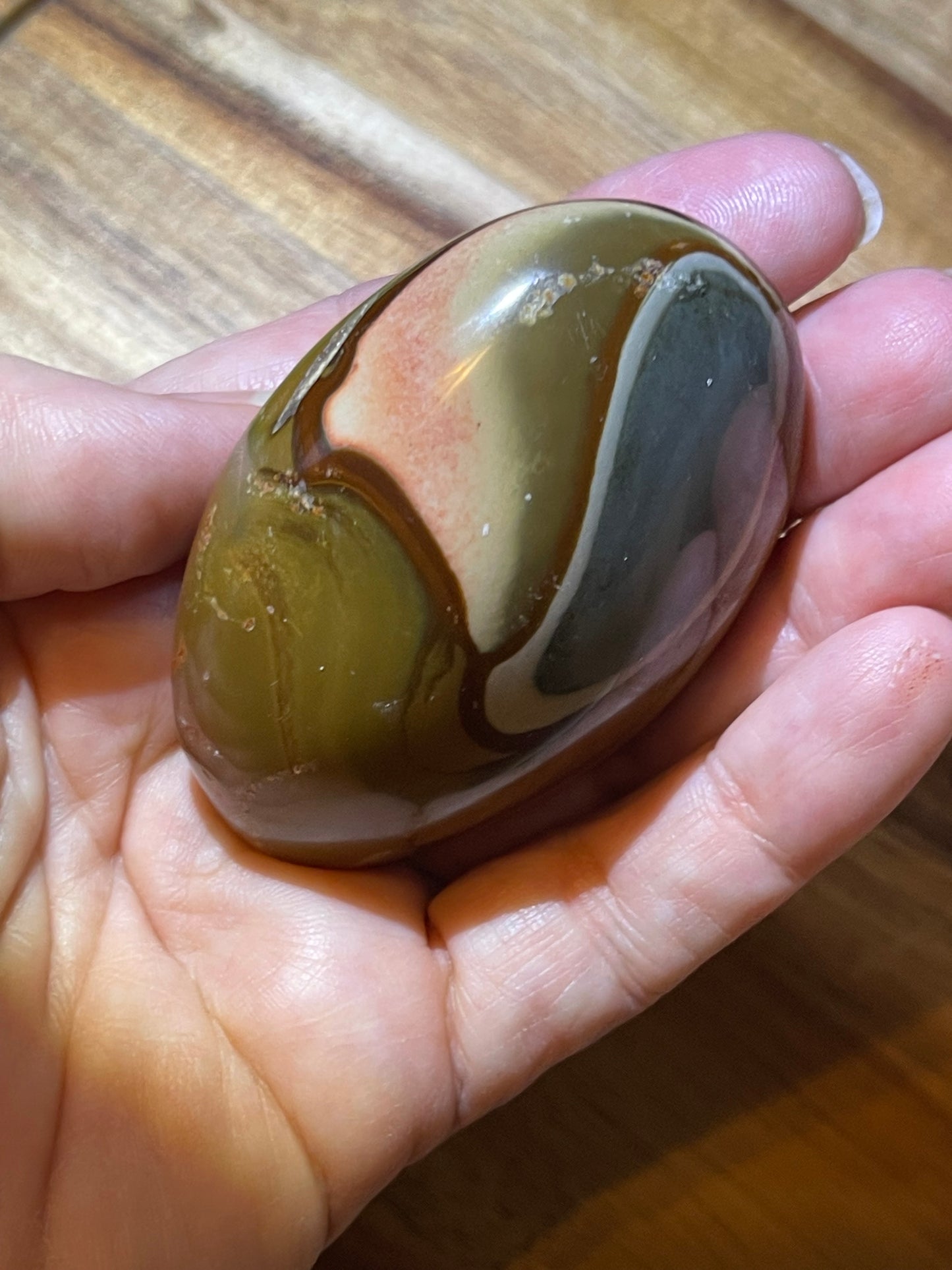 Polychrome Jasper Palmstone | Jasper Palm Stone | Healing Energy Crystal