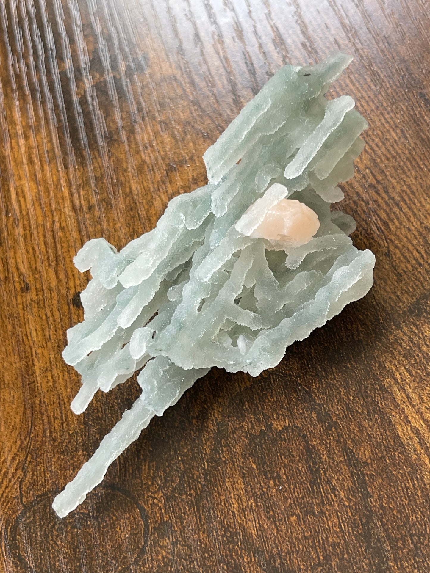 Green Chalcedony Crystal Stalactites Green Chalcedony Stilbite Sugar Druzy Chalcedony Rare Crystal Specimen Sparkly Crystal Home Decor Gift