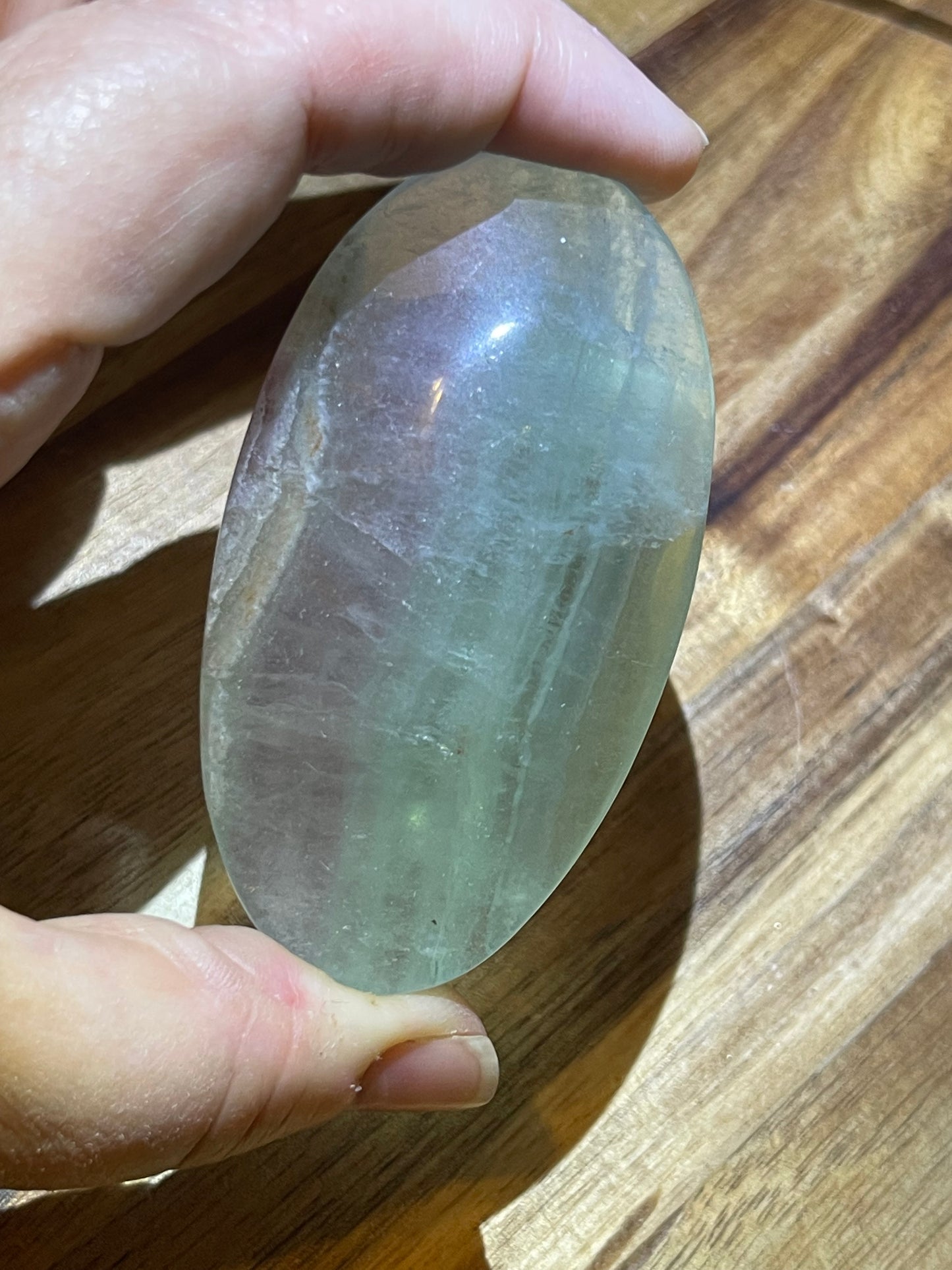 Fluorite Palmstone Candy Fluorite Crystal Rainbow Fluorite Reiki Crystal Palm stone