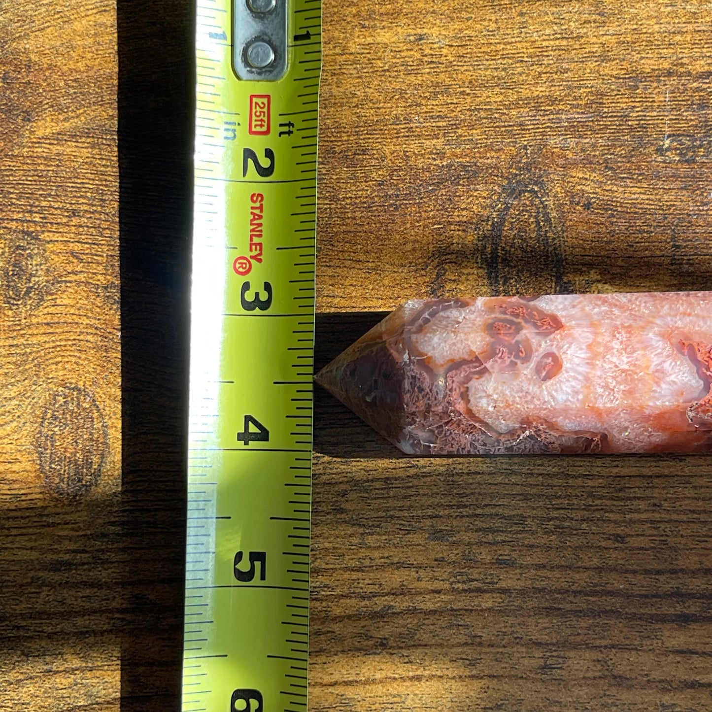 Red Moss Agate Double Terminated Healing Crystal