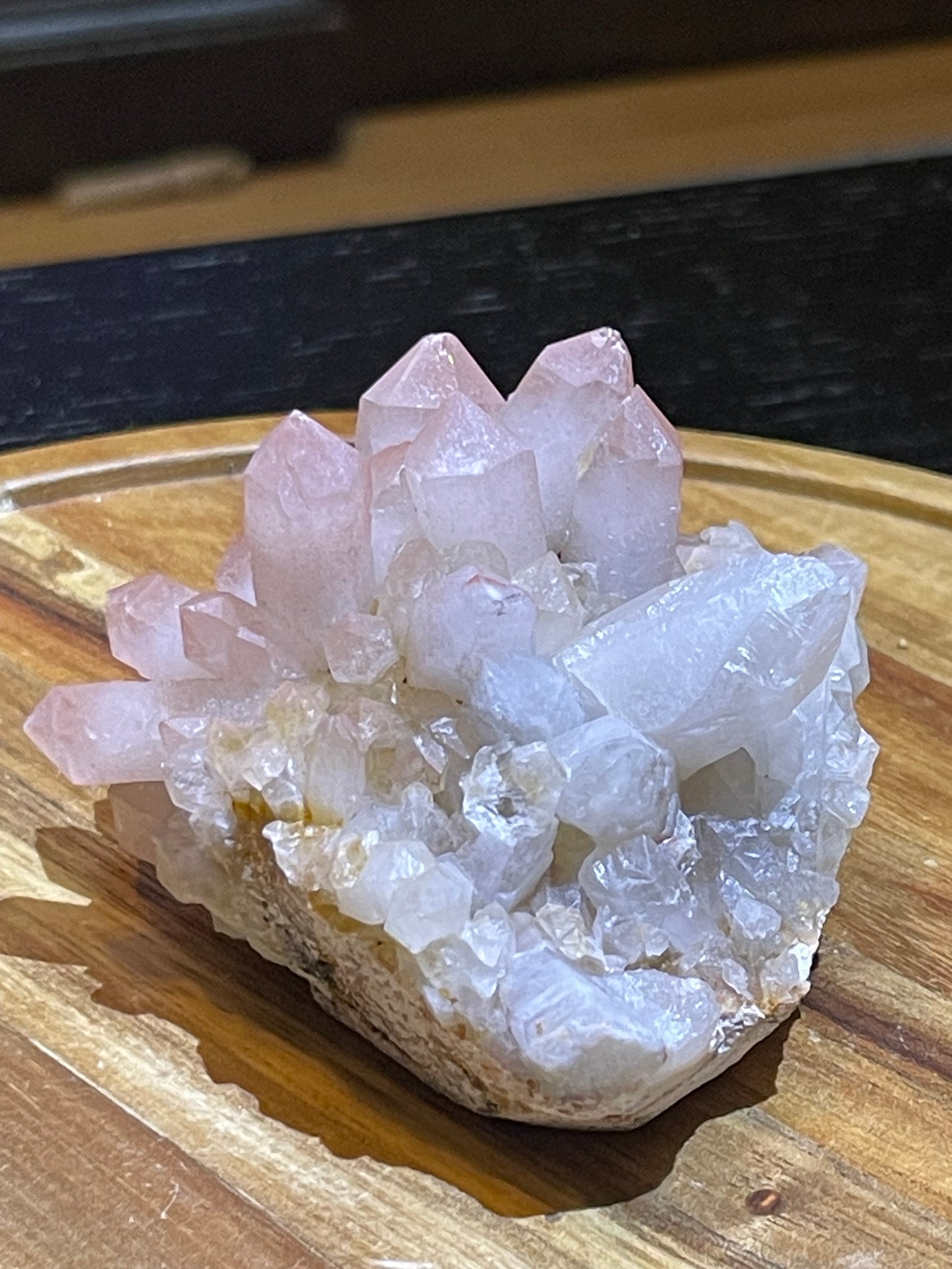 Pink Hematite Quartz Cluster | Pink Quartz | Elestial Quartz | Natural Hematoid Cluster
