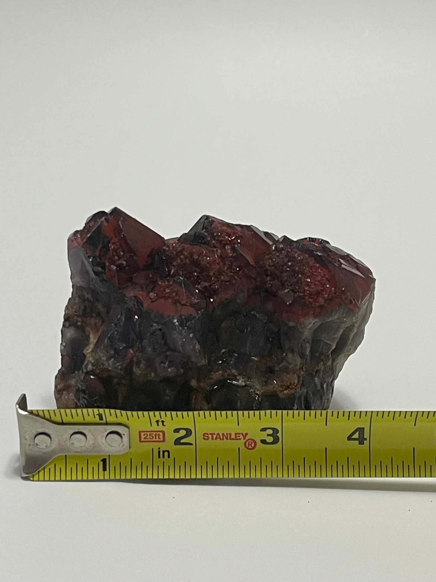 Red Amethyst Red Capped Amethyst with Hematite Alien Amethyst Cluster Elestial Amethyst with Record keepers Rare Crystal Home Decor Gift