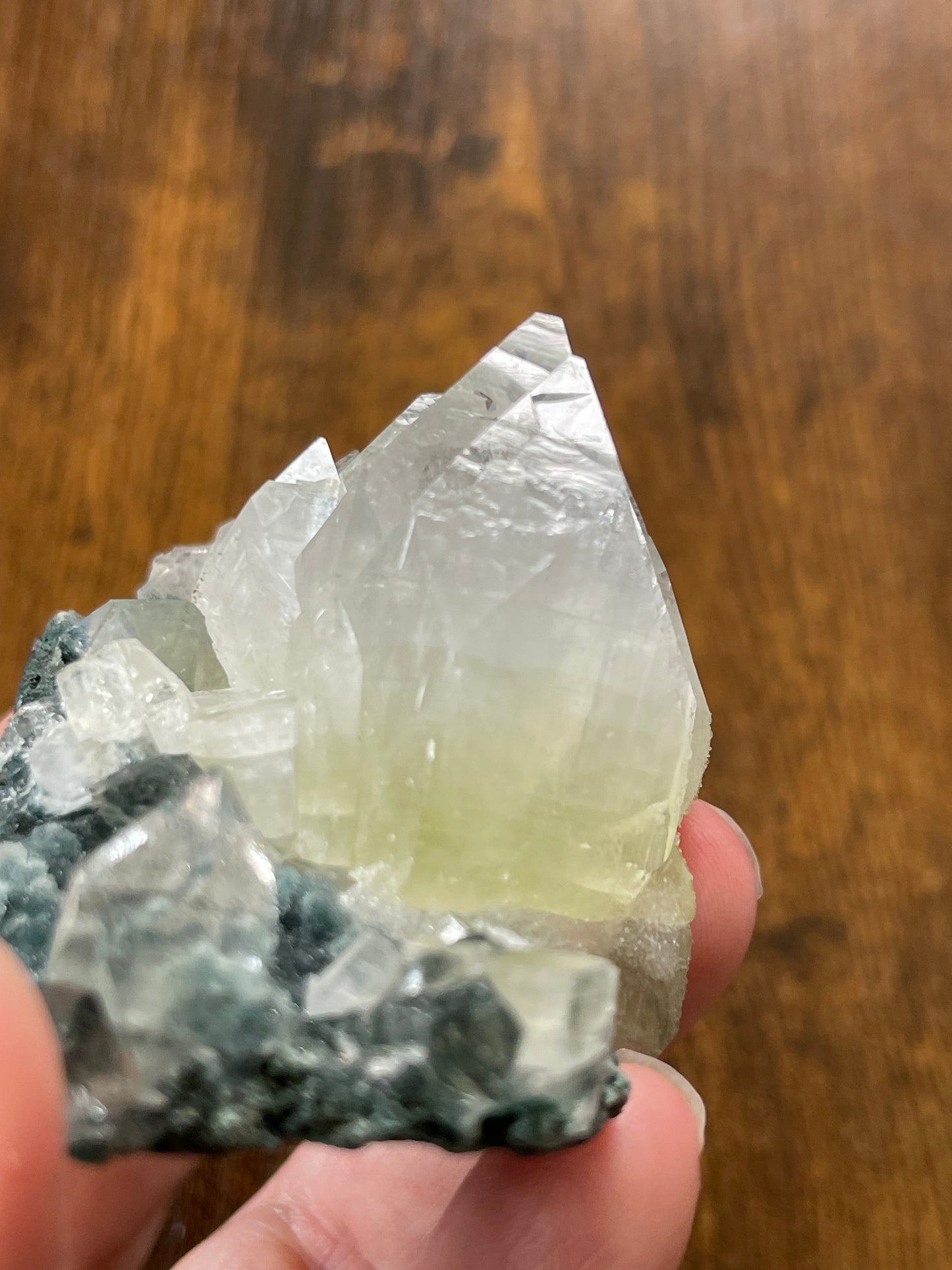 Apophyllite on Chalcedony AAA grade Apophyllite with Record Keepers Apophyllite Specimen on Druzy Chalcedony Base Crystal Home Decor Gift